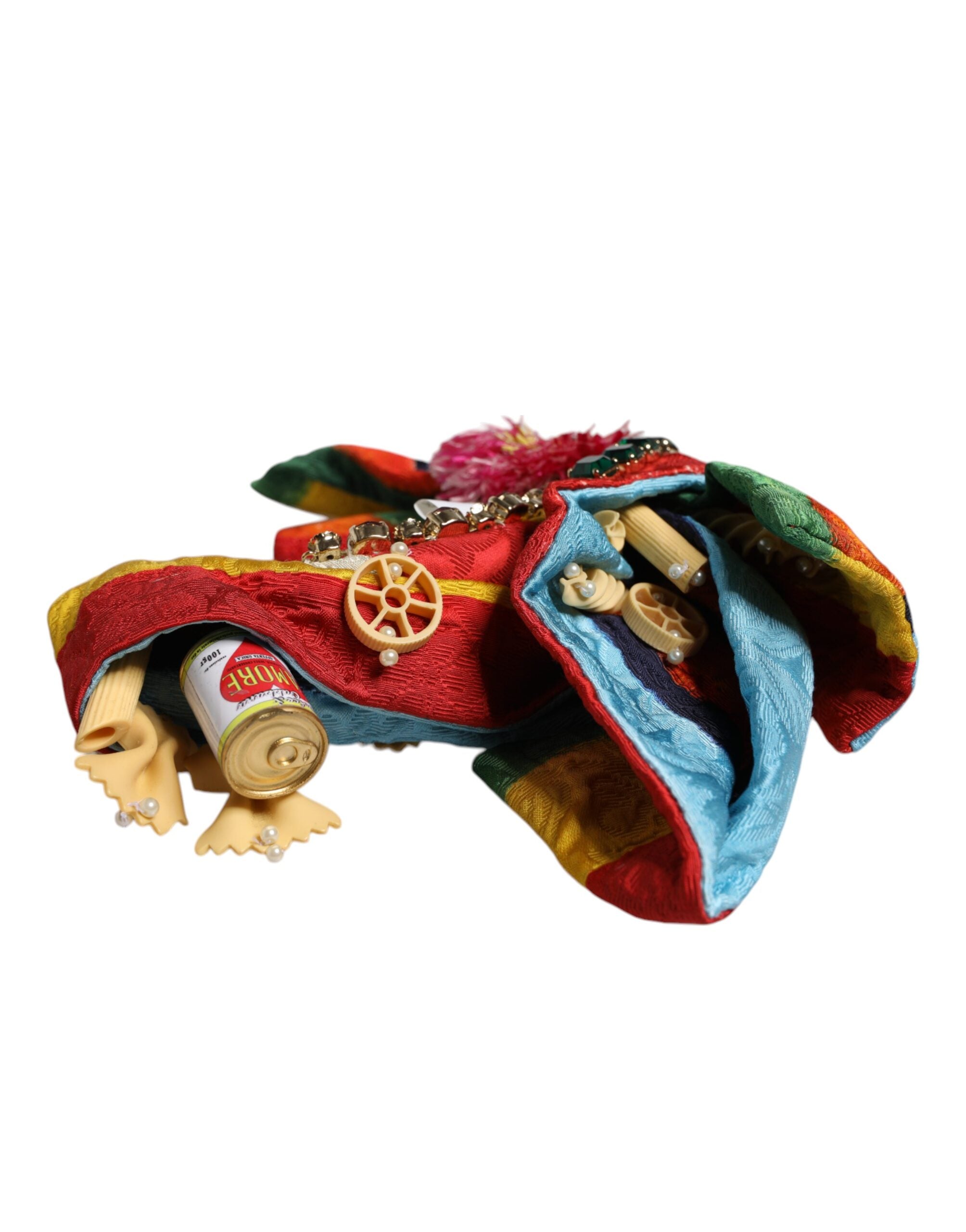 Dolce & Gabbana Multicolor Floral Crystal Embellished Diadem Women's Headband