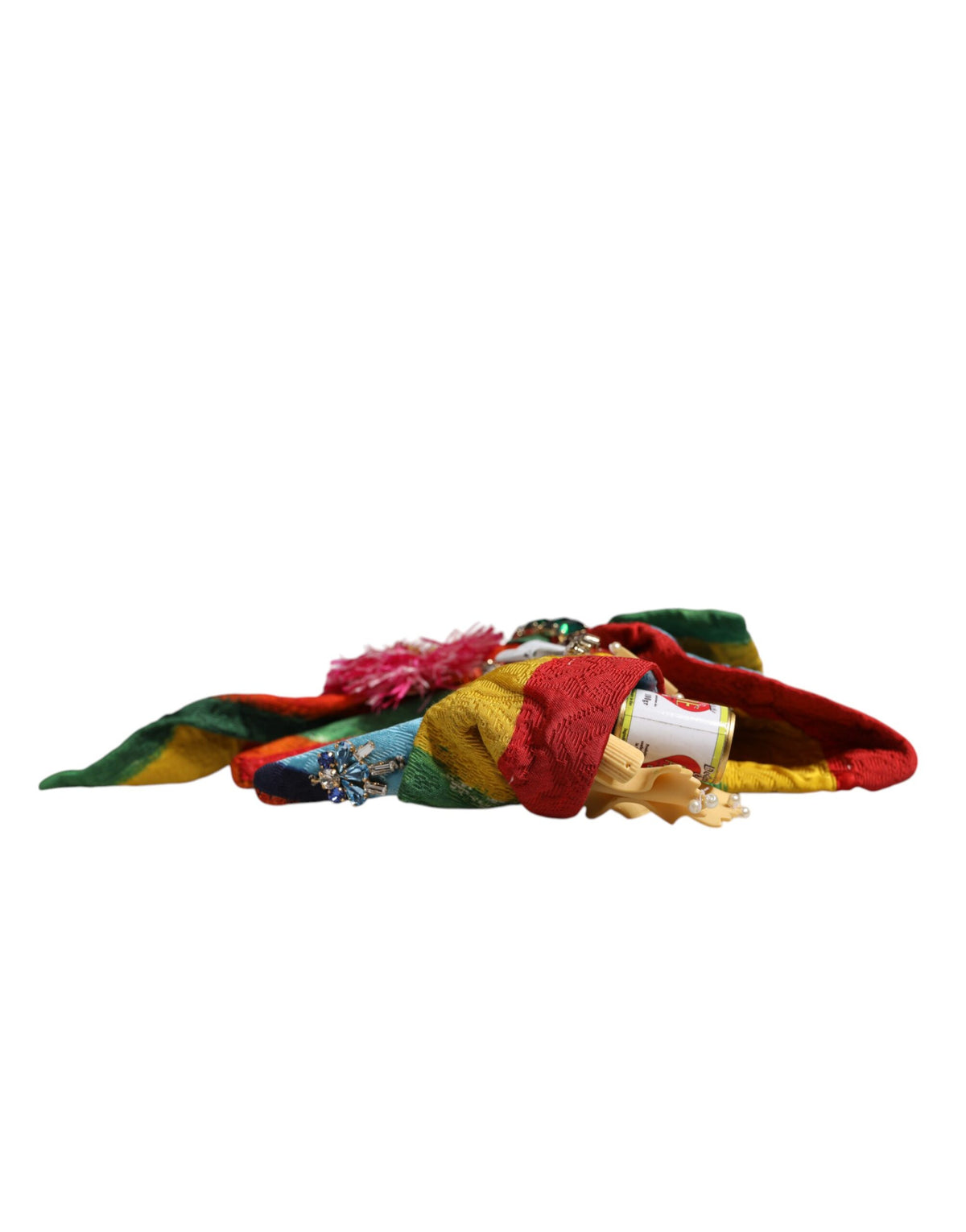Dolce & Gabbana Multicolor Floral Crystal Embellished Diadem Women's Headband