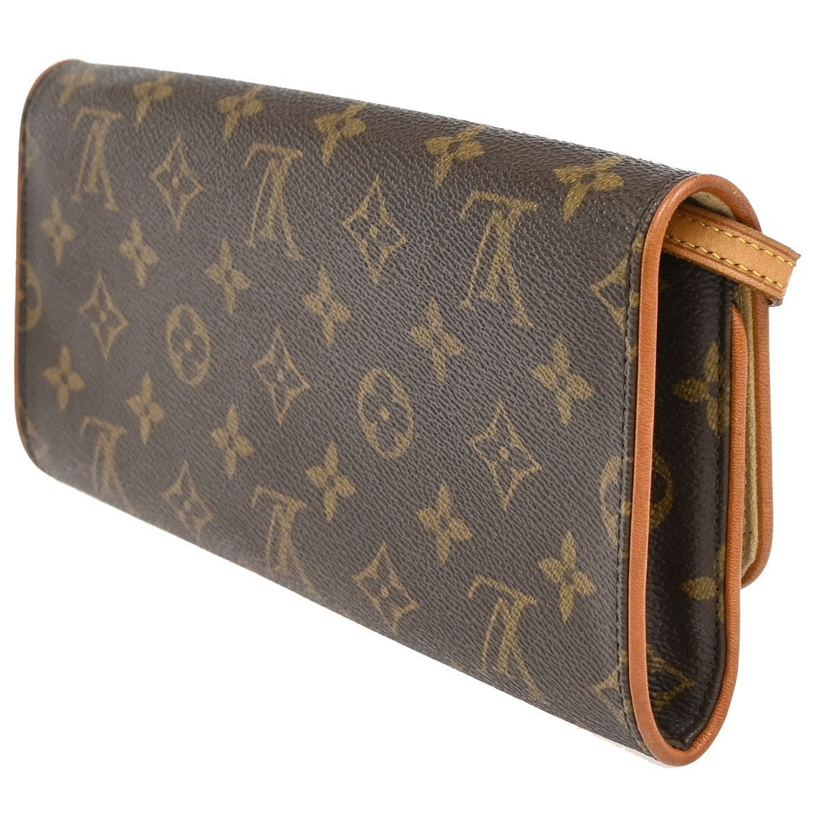 Louis Vuitton Twin Monogram Brown Canvas Clutche & Pouche Bag (Pre-Owned)