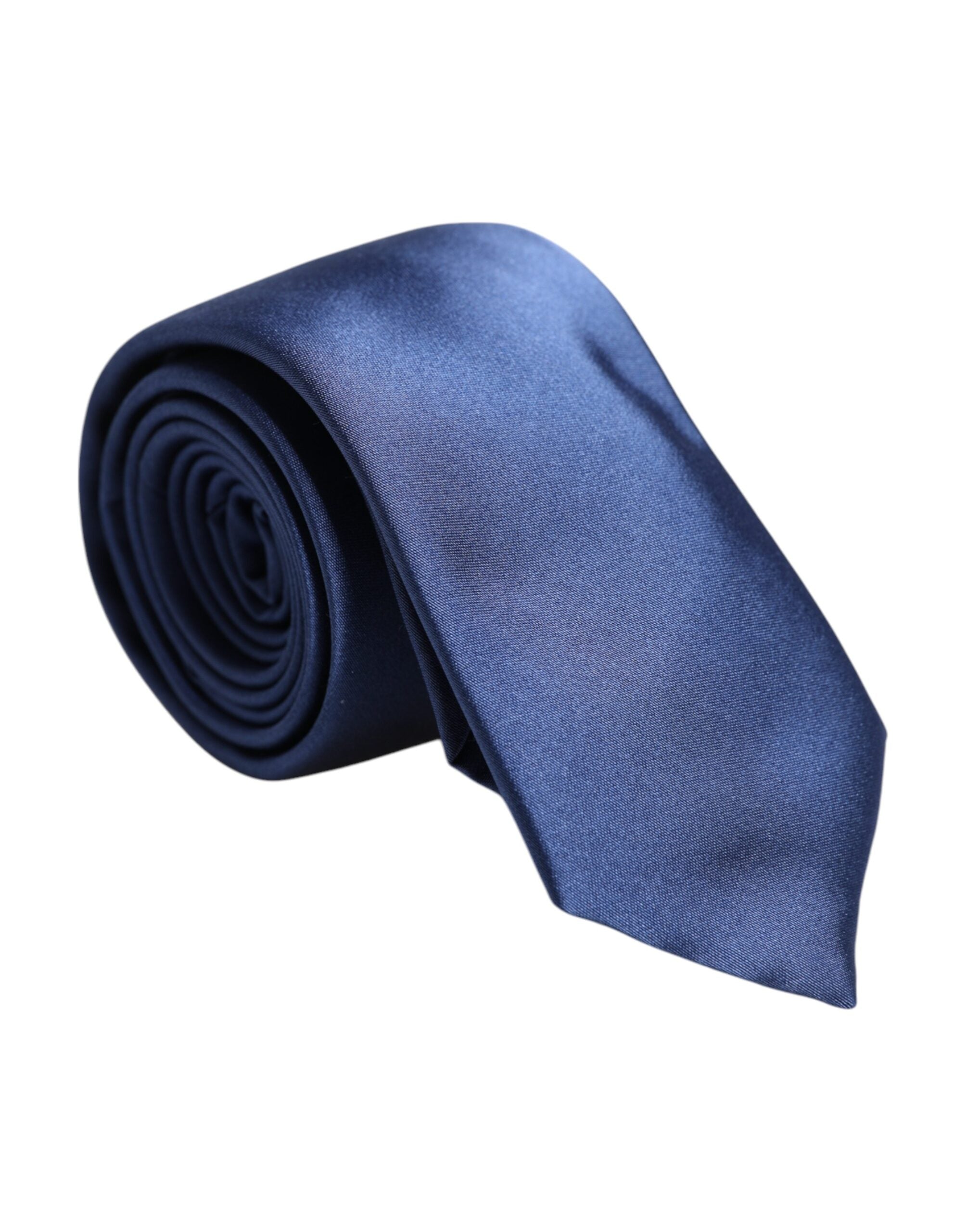 Dolce & Gabbana Blue Solid Silk Adjustable NeckMen's Men's Tie