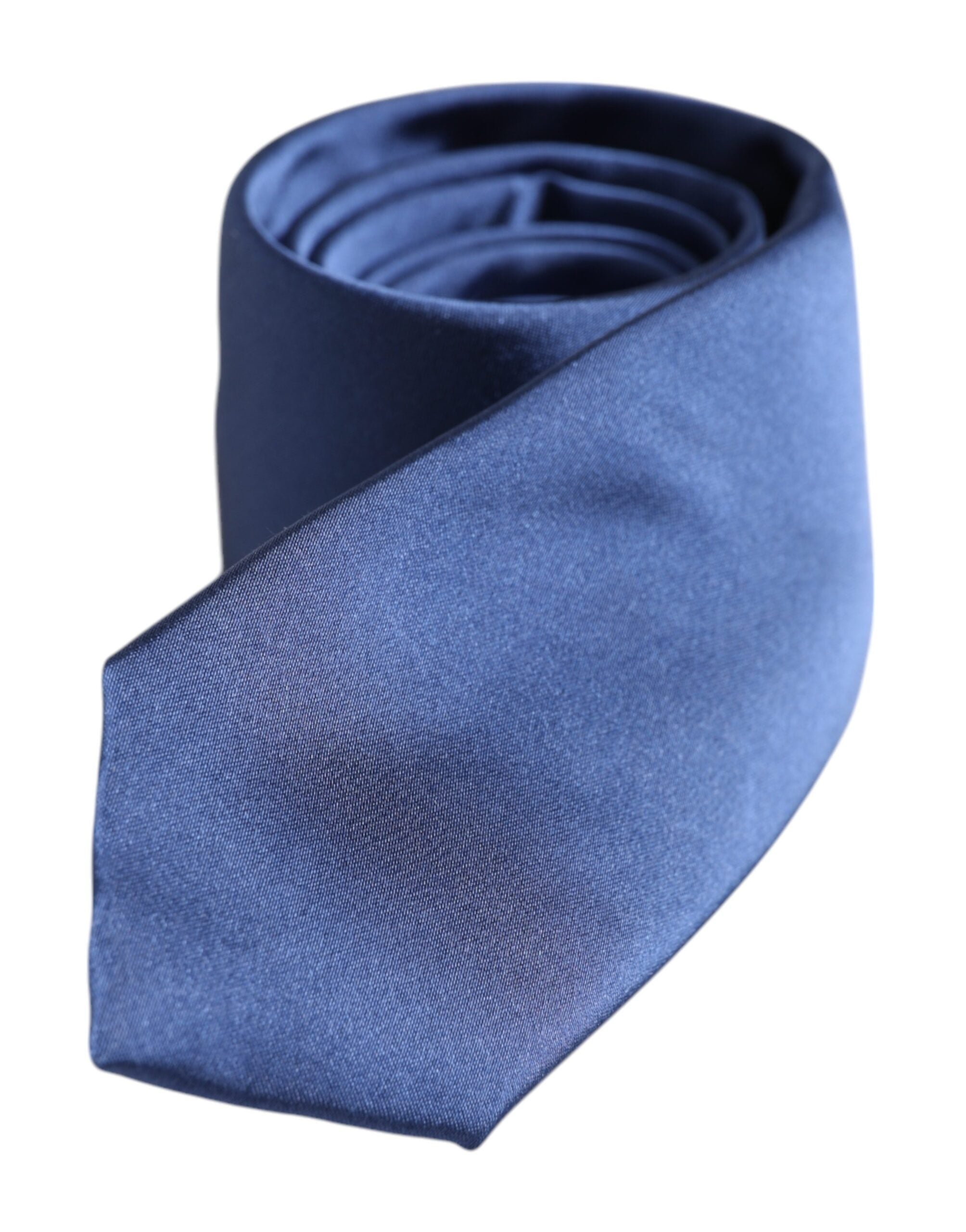 Dolce & Gabbana Blue Solid Silk Adjustable NeckMen's Men's Tie