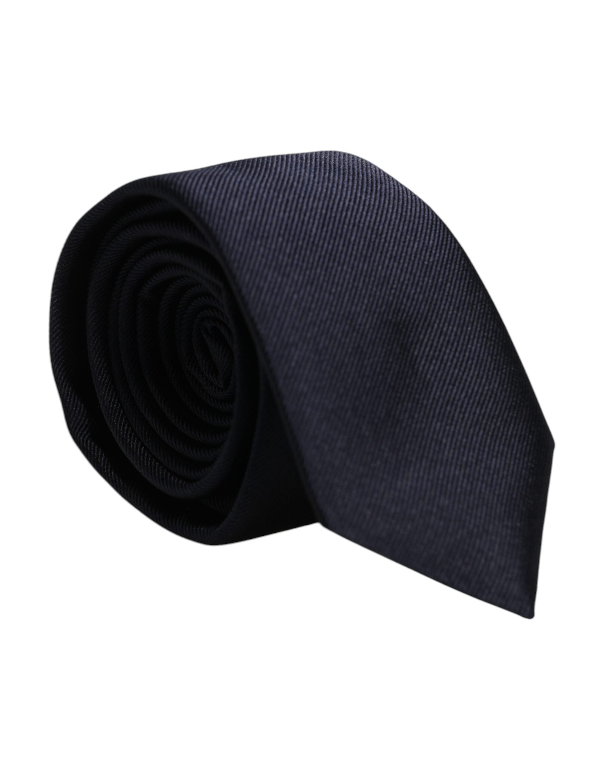 Dolce & Gabbana Dark Blue Silk Adjustable NeckMen's Men's Tie