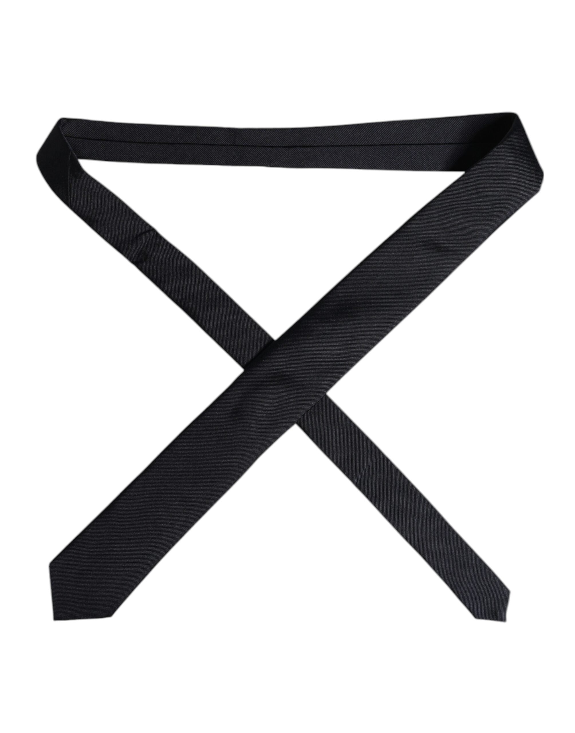 Dolce & Gabbana Dark Blue Silk Adjustable NeckMen's Men's Tie