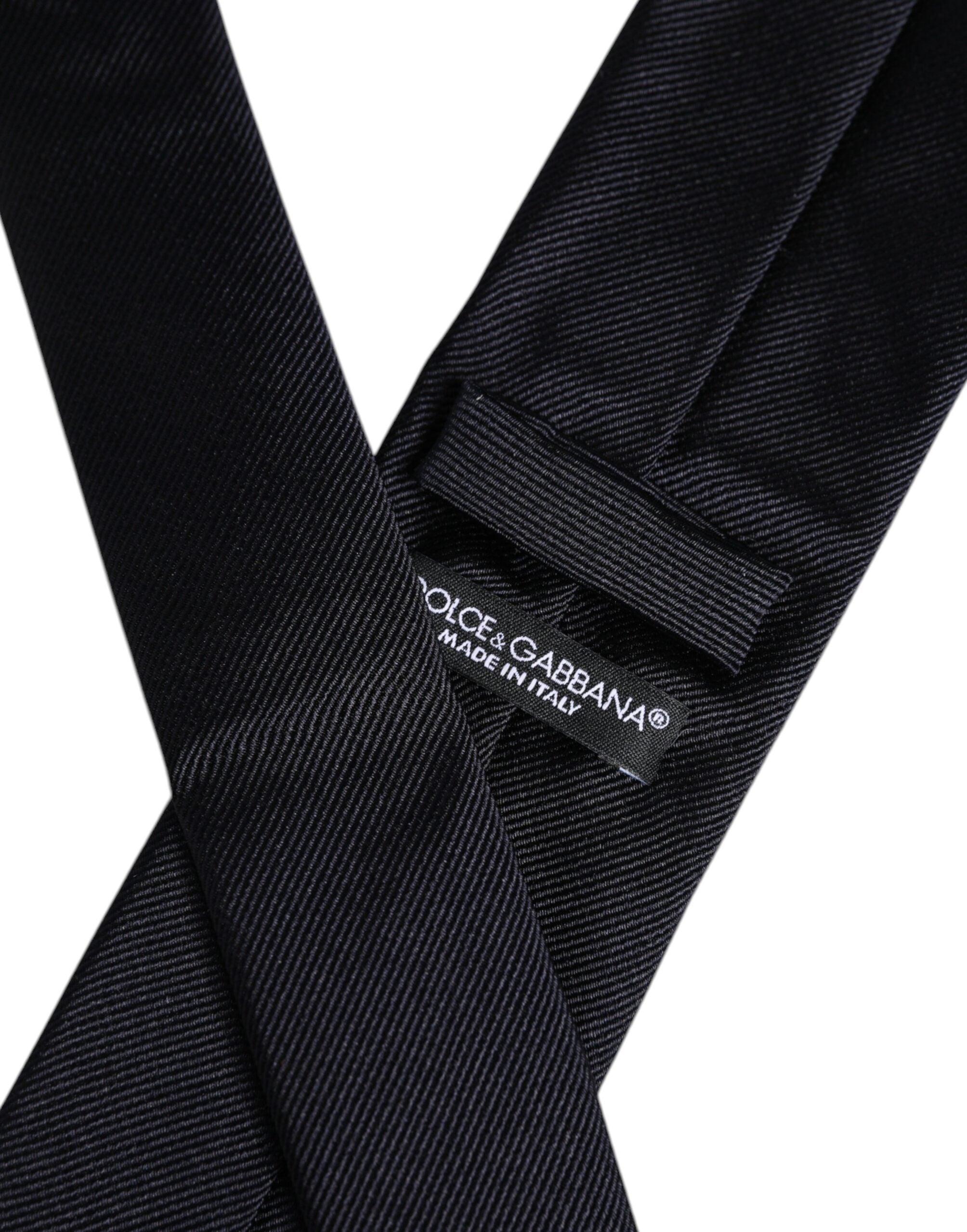 Dolce & Gabbana Dark Blue Silk Adjustable NeckMen's Men's Tie
