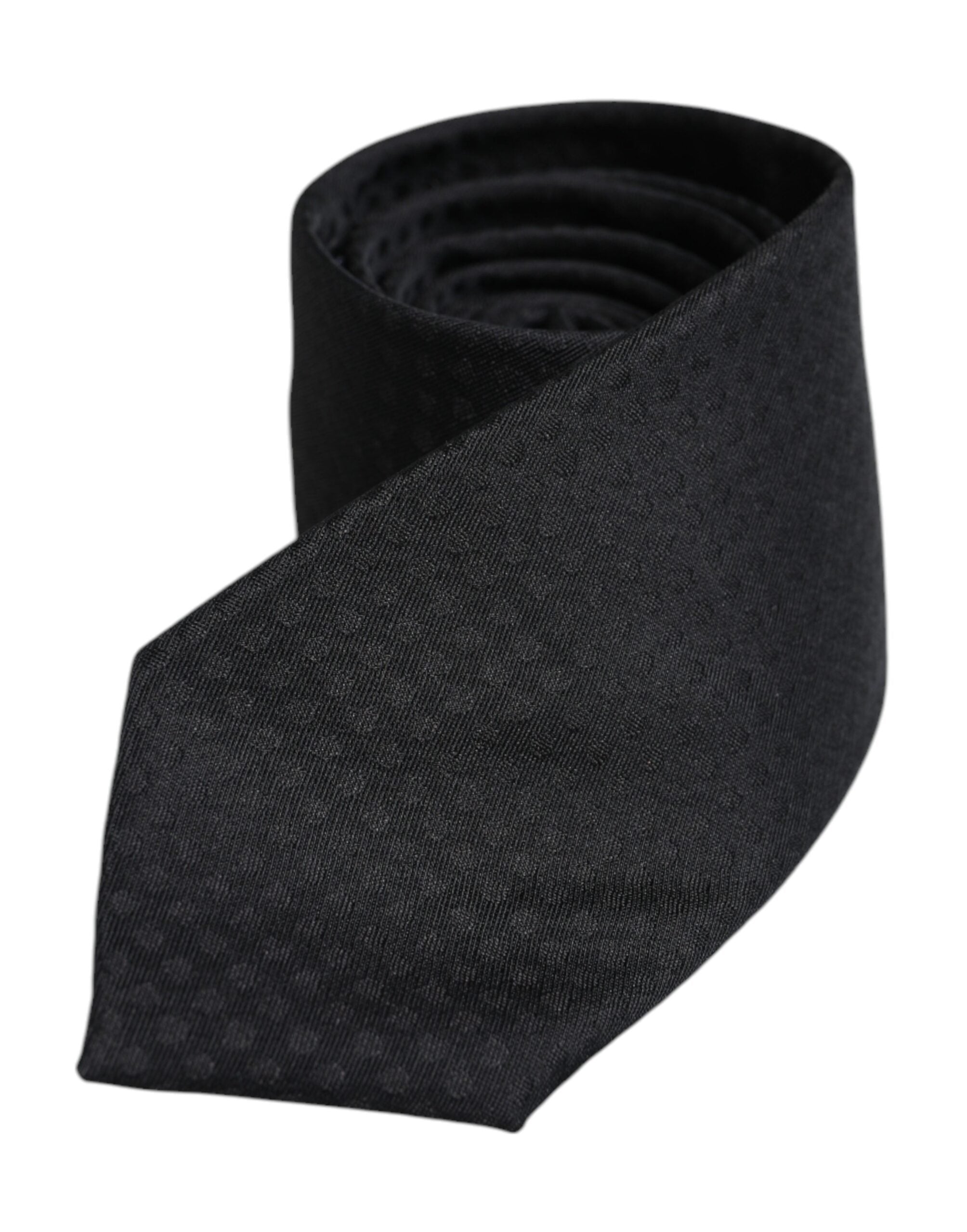 Dolce & Gabbana Black Circles Silk Adjustable NeckMen's Men's Tie