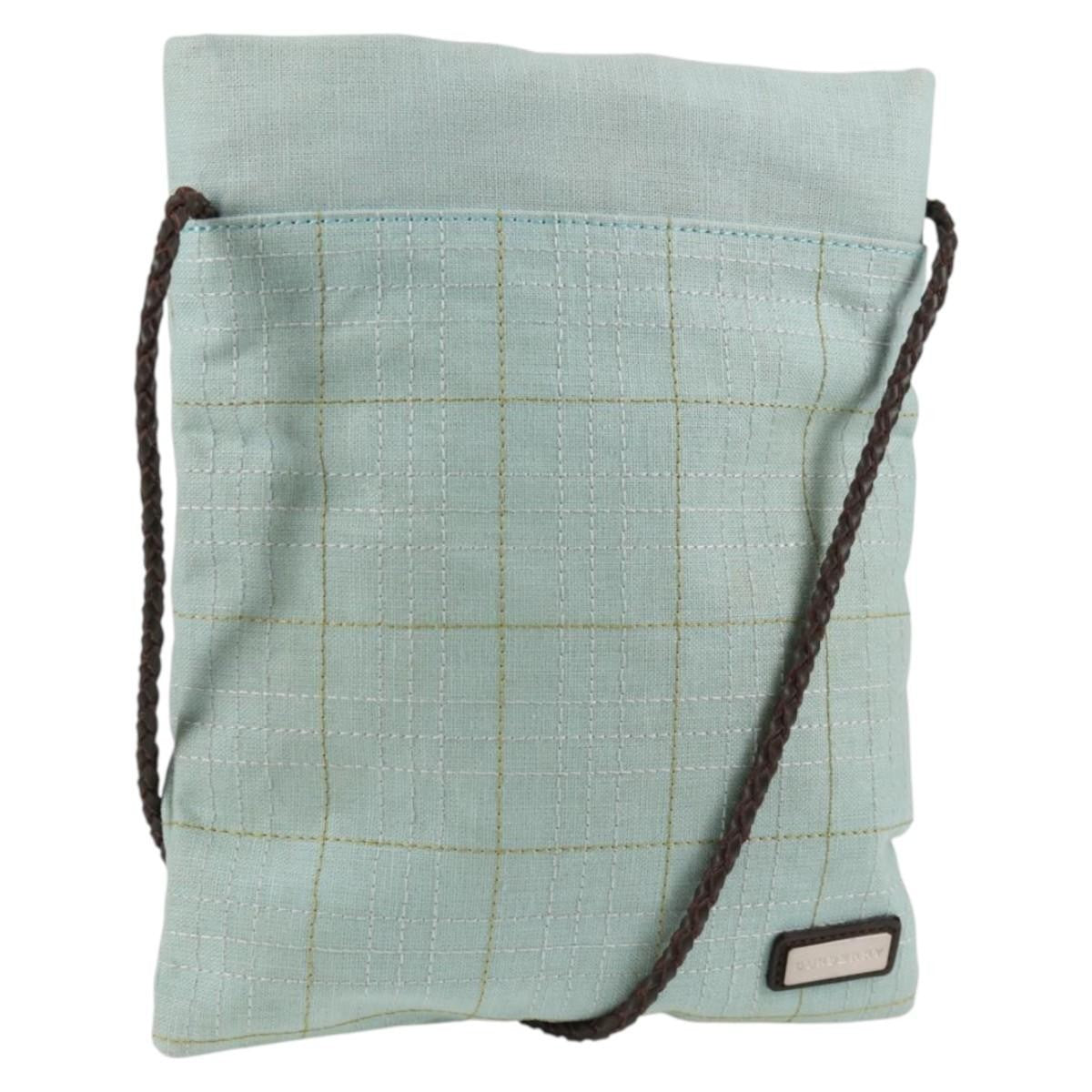 Burberry Vintage Canvas Blue Canvas Shoulder Bag Bag (Pre-Owned)
