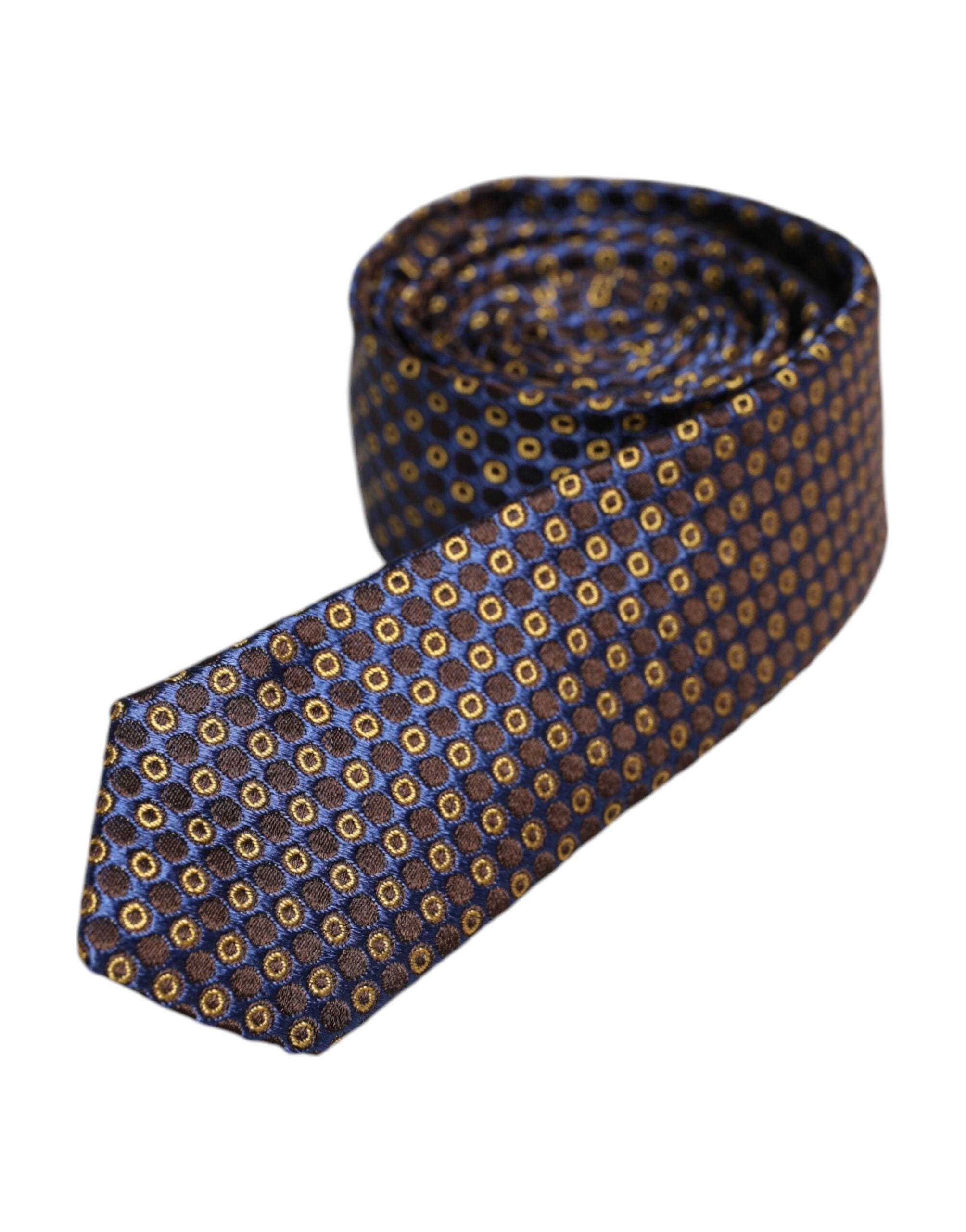 Dolce & Gabbana Multicolor Circles Silk Adjustable NeckMen's Men's Tie
