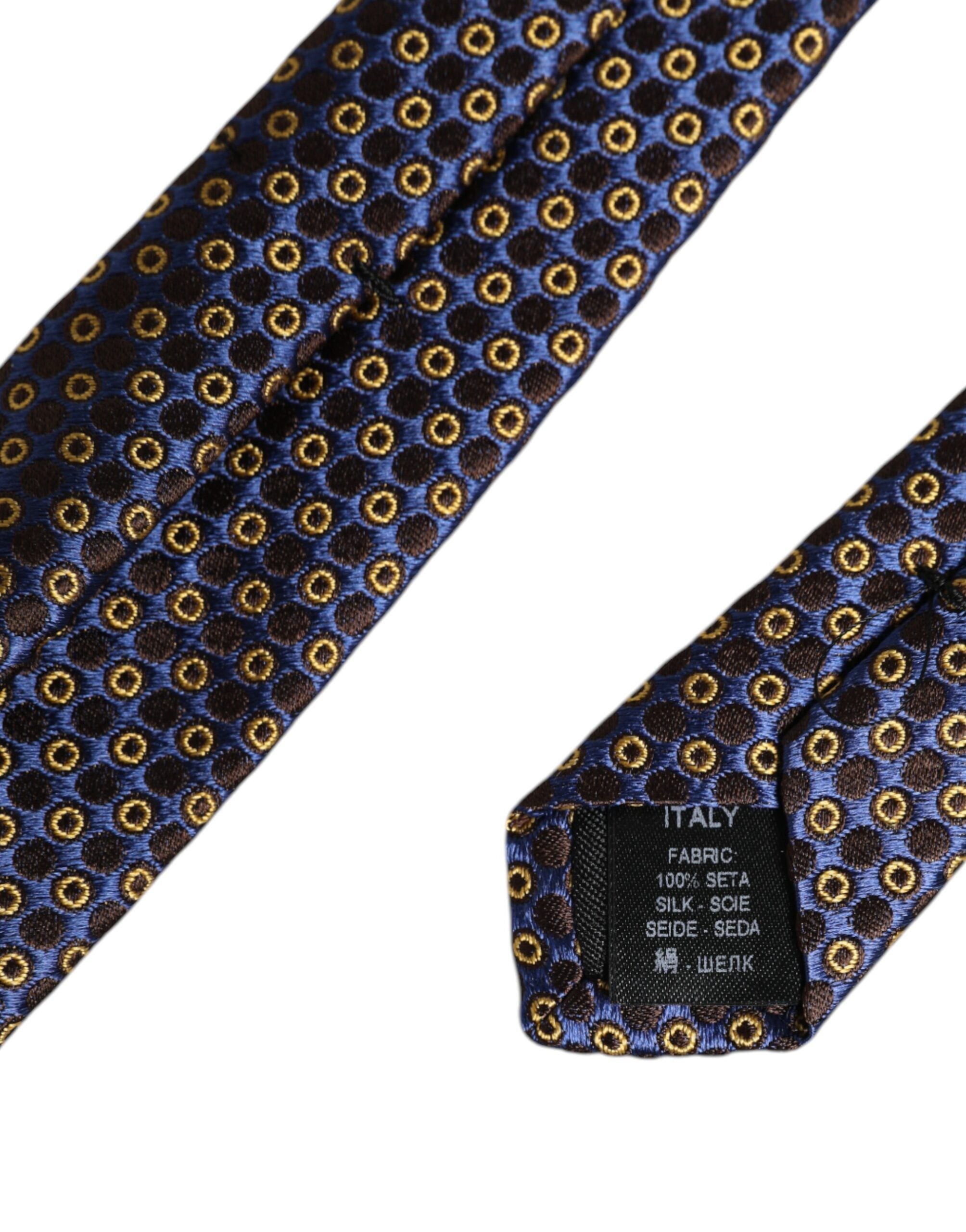 Dolce & Gabbana Multicolor Circles Silk Adjustable NeckMen's Men's Tie