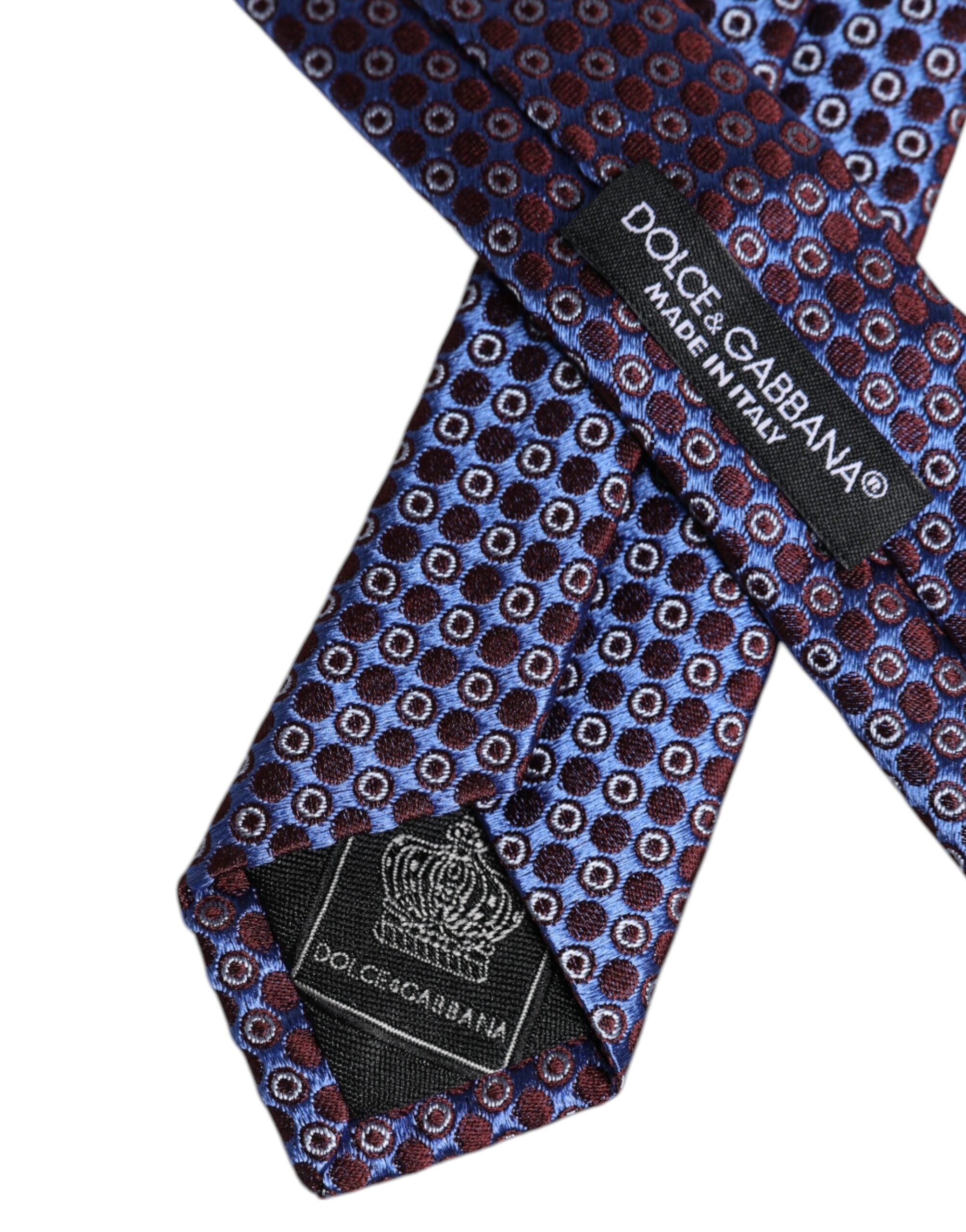 Dolce & Gabbana Multicolor Circles Silk Adjustable NeckMen's Men's Tie