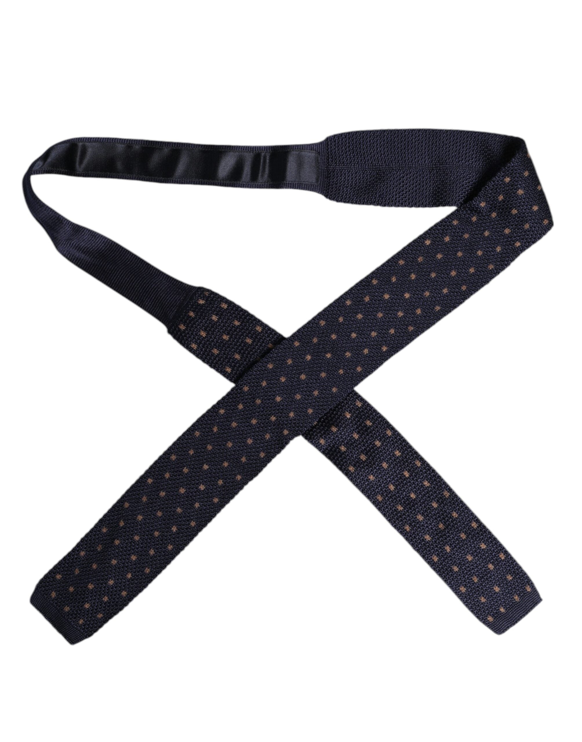 Dolce & Gabbana Blue Polka Dot Silk Adjustable NeckMen's Men's Tie