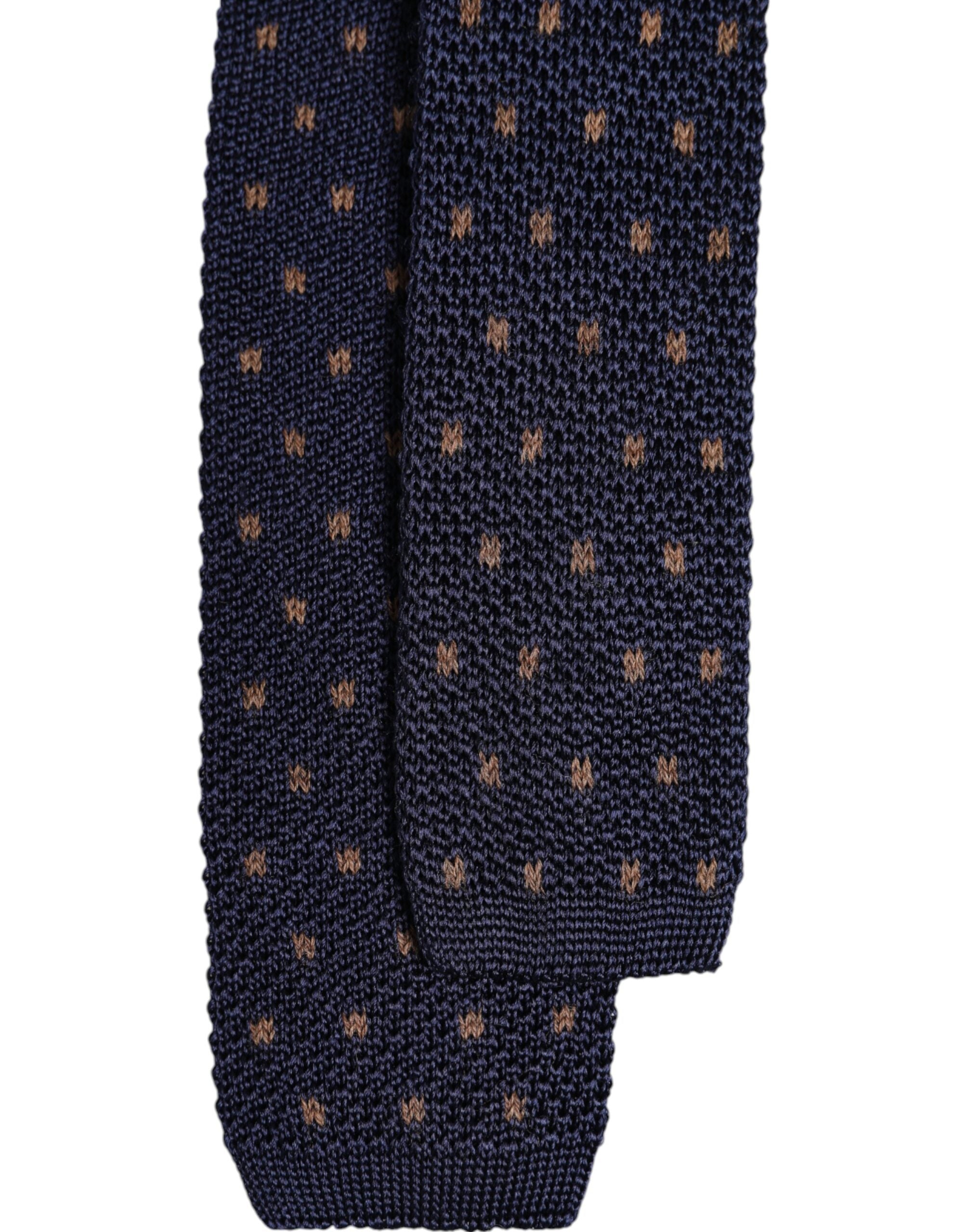 Dolce & Gabbana Blue Polka Dot Silk Adjustable NeckMen's Men's Tie