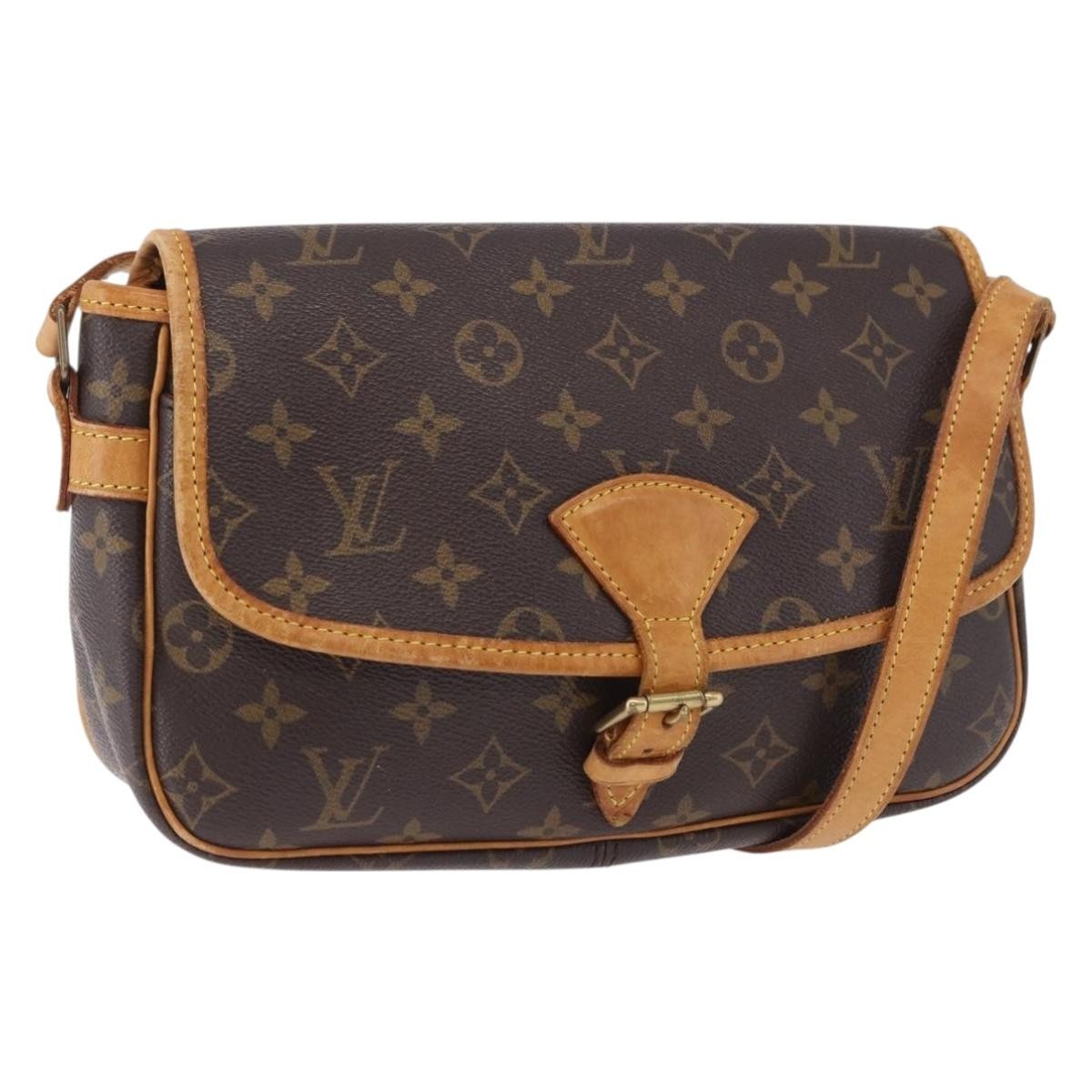 Louis Vuitton Sologne Monogram Brown Canvas Shoulder Bag Bag (Pre-Owned)