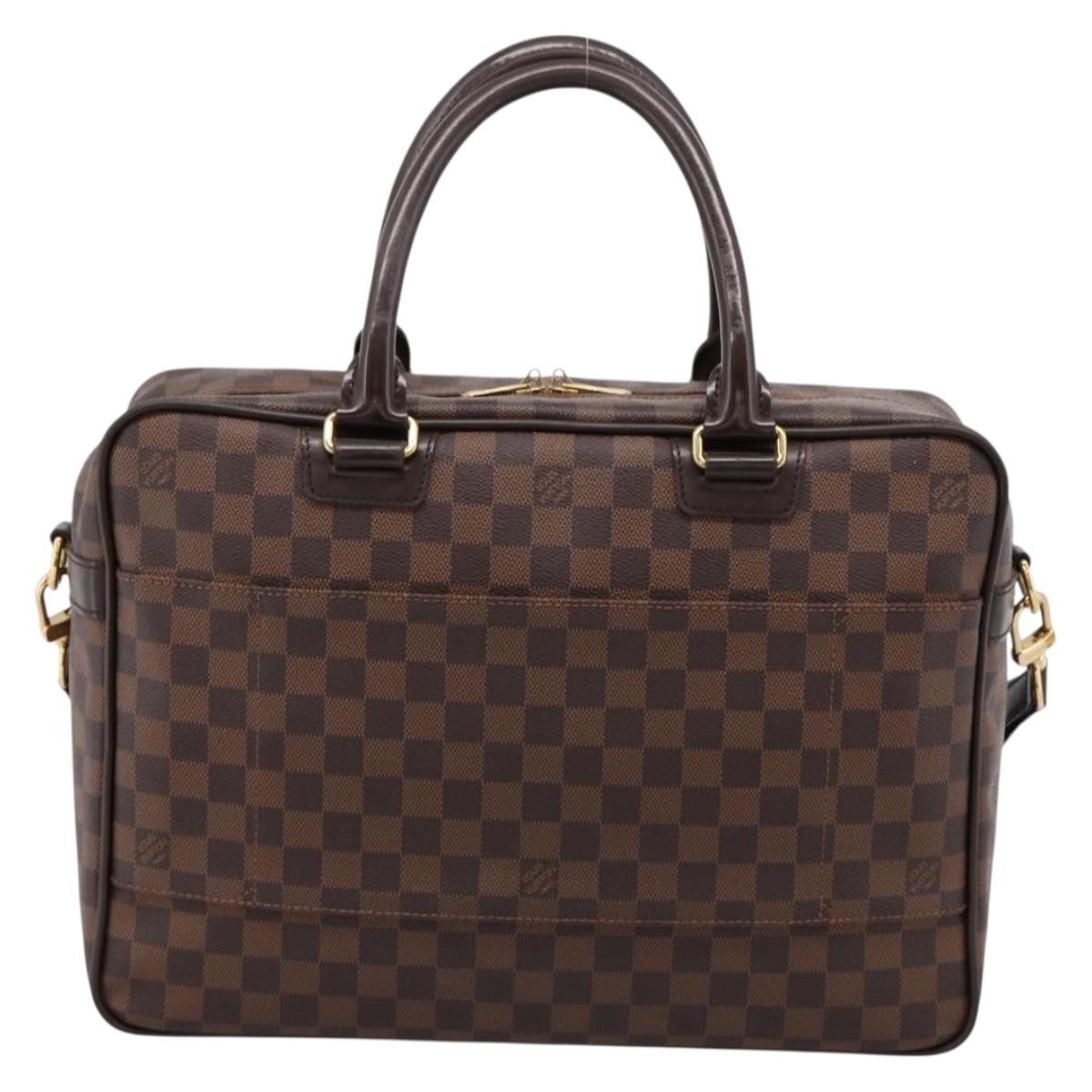 Louis Vuitton Icare Laptop Damier Ebene Brown Canvas Briefcase Bag (Pre-Owned)