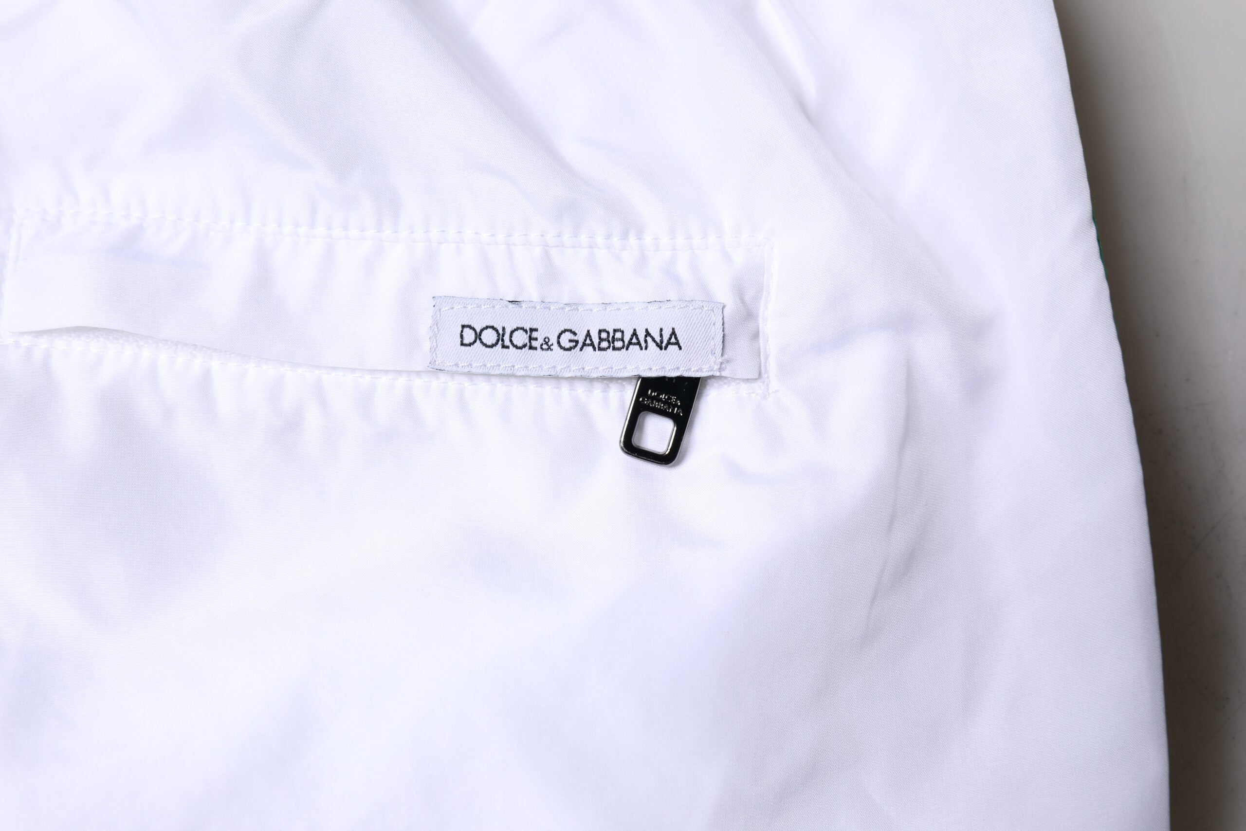 Dolce & Gabbana White Stripes Beachwear Shorts 2 Pc Men's Swimwear