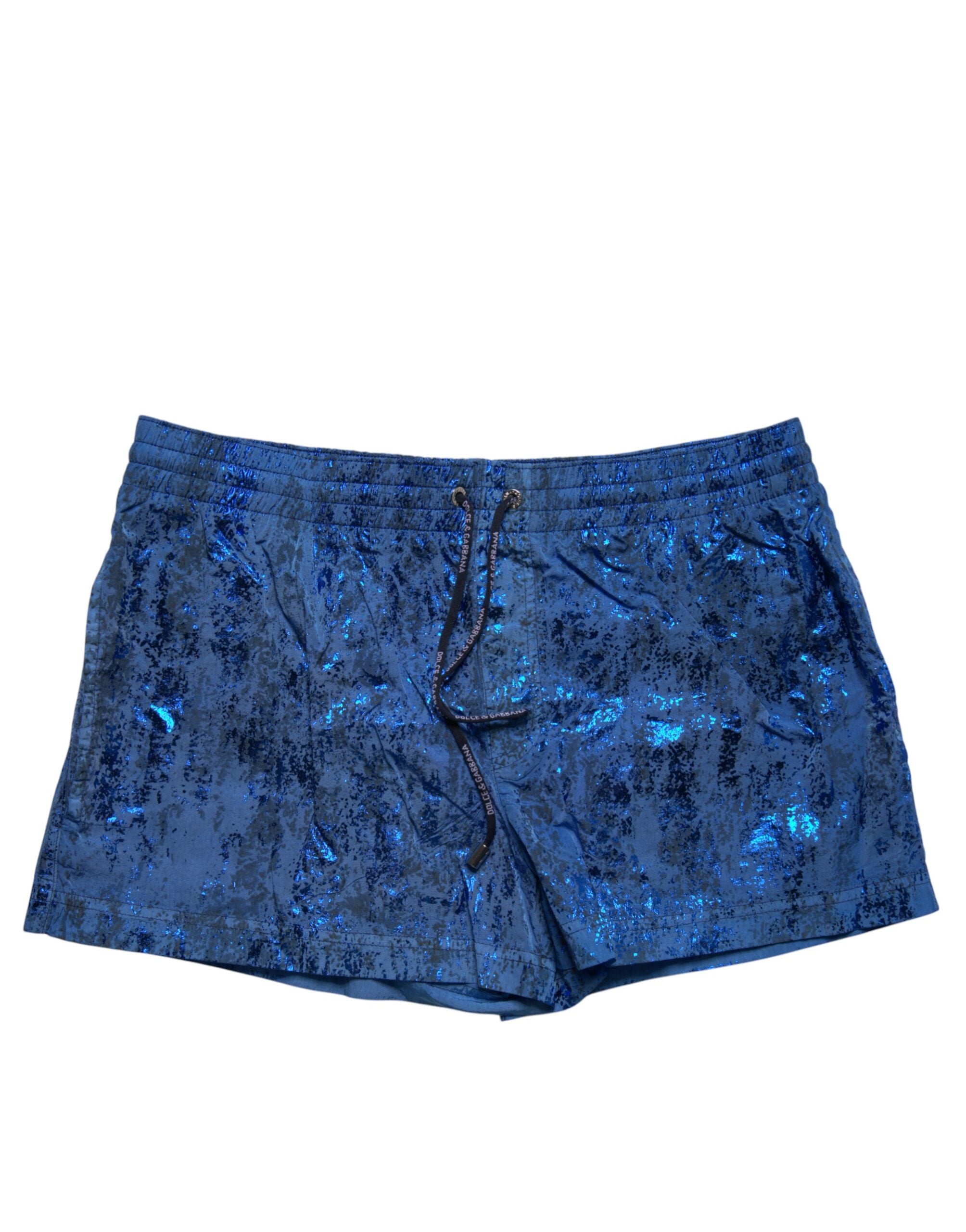 Dolce & Gabbana Blue Nylon Beachwear Swim Shorts 2Pc Men's Swimwear (Pre-Owned)