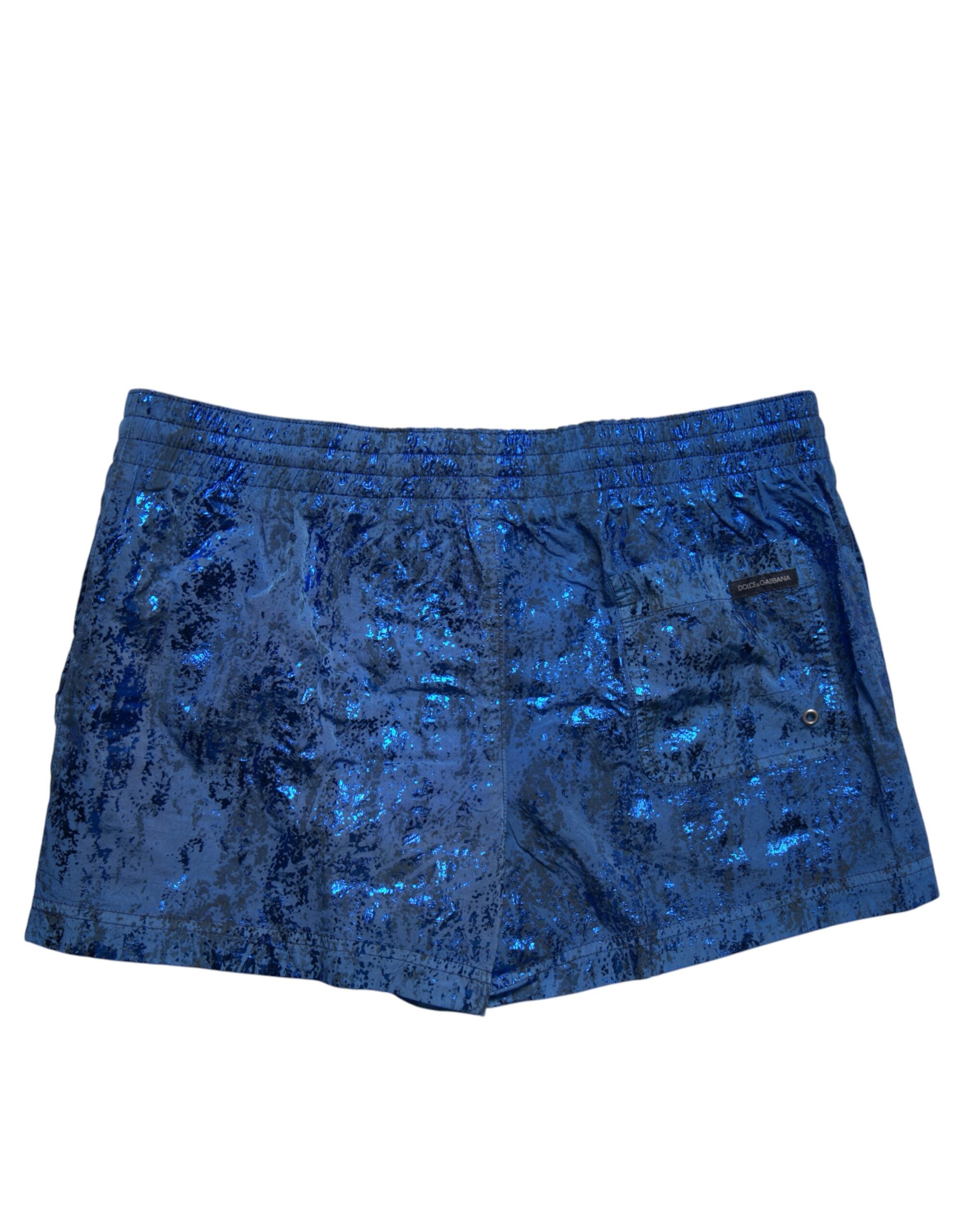 Dolce & Gabbana Blue Nylon Beachwear Swim Shorts 2Pc Men's Swimwear (Pre-Owned)