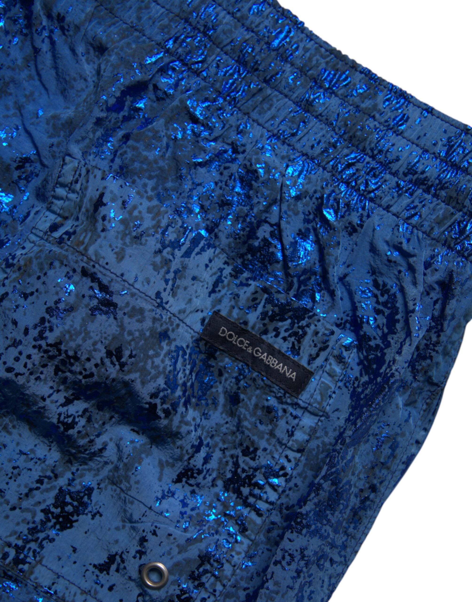 Dolce & Gabbana Blue Nylon Beachwear Swim Shorts 2Pc Men's Swimwear (Pre-Owned)