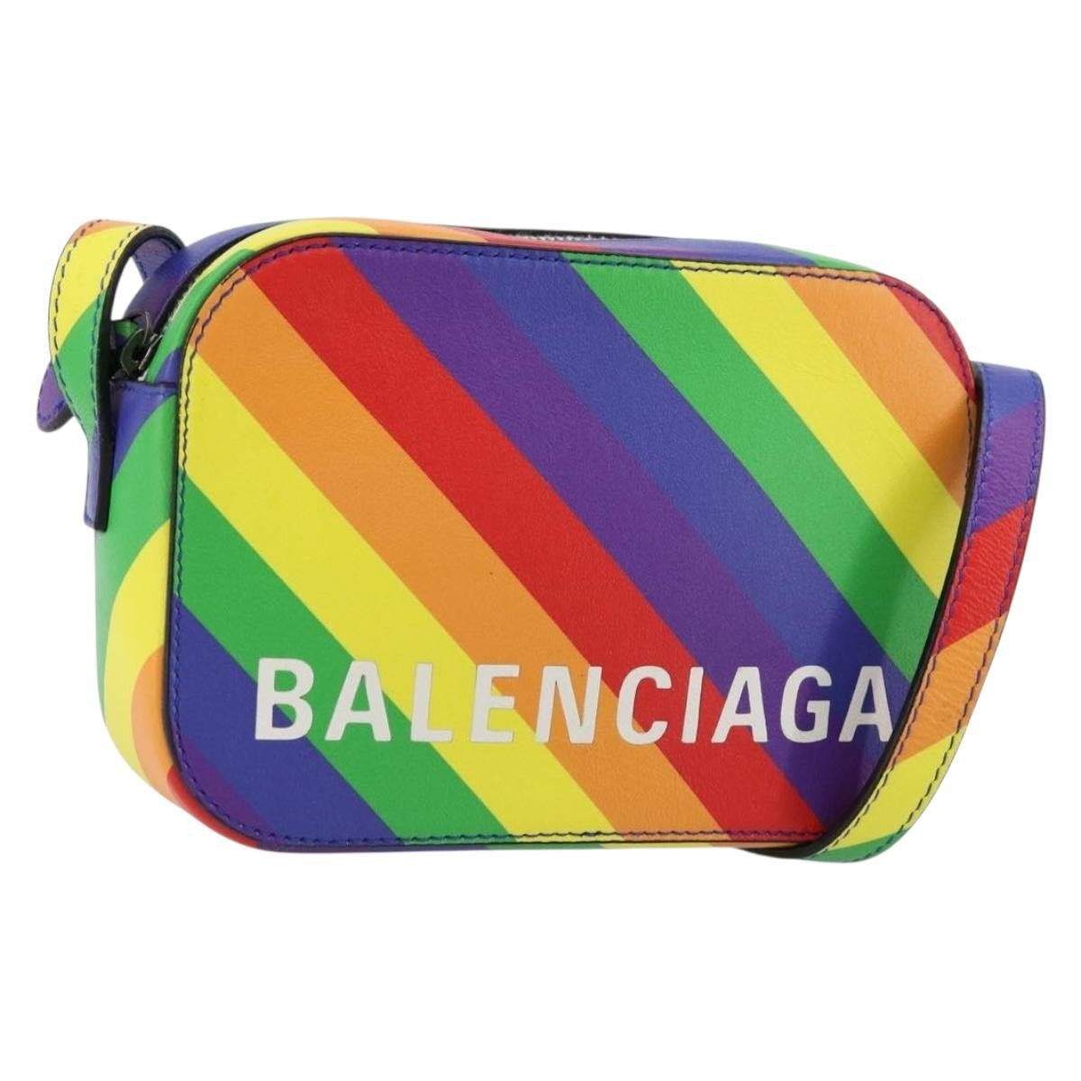 Balenciaga Everyday Camera Leather Multicolour Leather Shoulder Bag Bag (Pre-Owned)