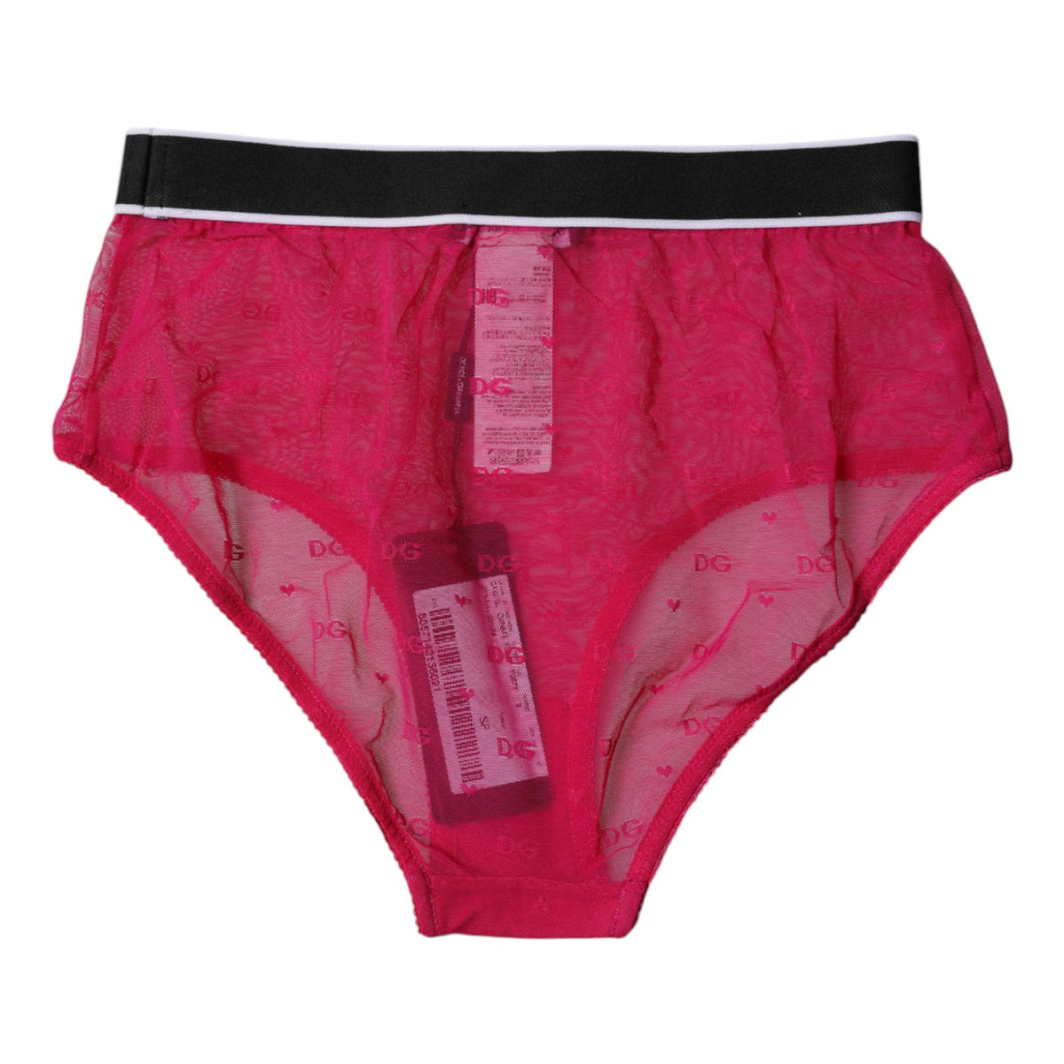 Dolce & Gabbana Pink Leopard Print Bikini Bottom Beachwear Women's Swimwear
