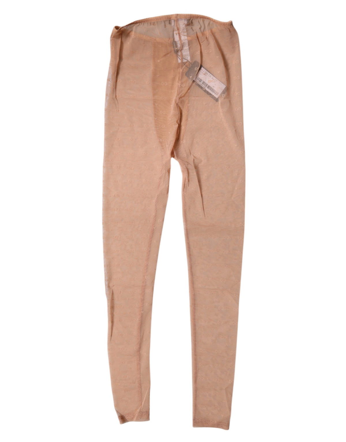 Dolce & Gabbana Nude Beige Logo Lace Lingerie Pants Women's Underwear