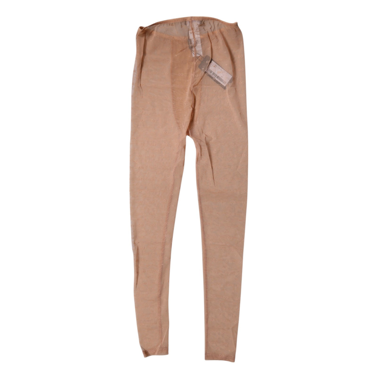 Dolce & Gabbana Nude Beige Logo Lace Lingerie Pants Women's Underwear