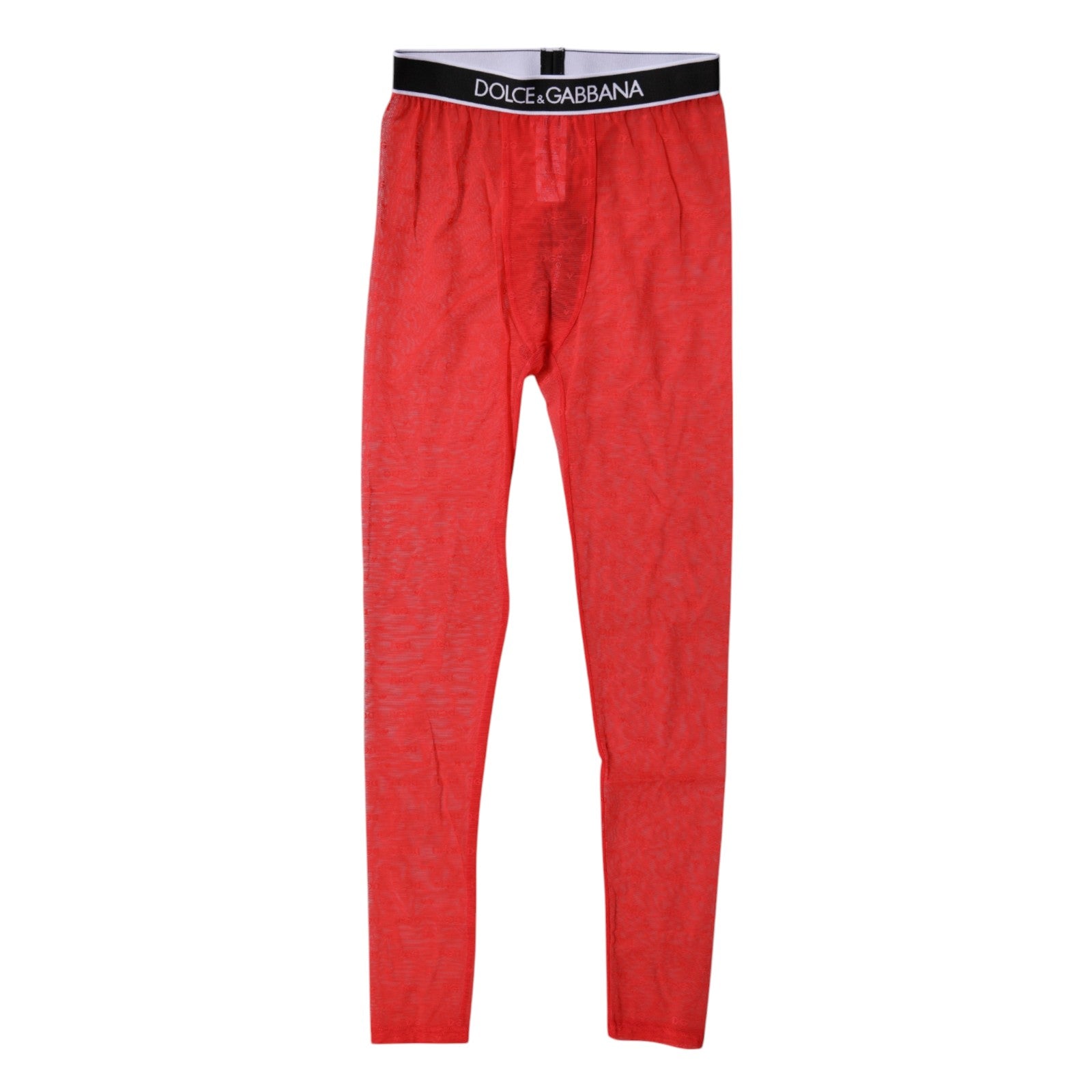 Dolce & Gabbana Red Logo Lace Lingerie Tight Pants Women's Underwear