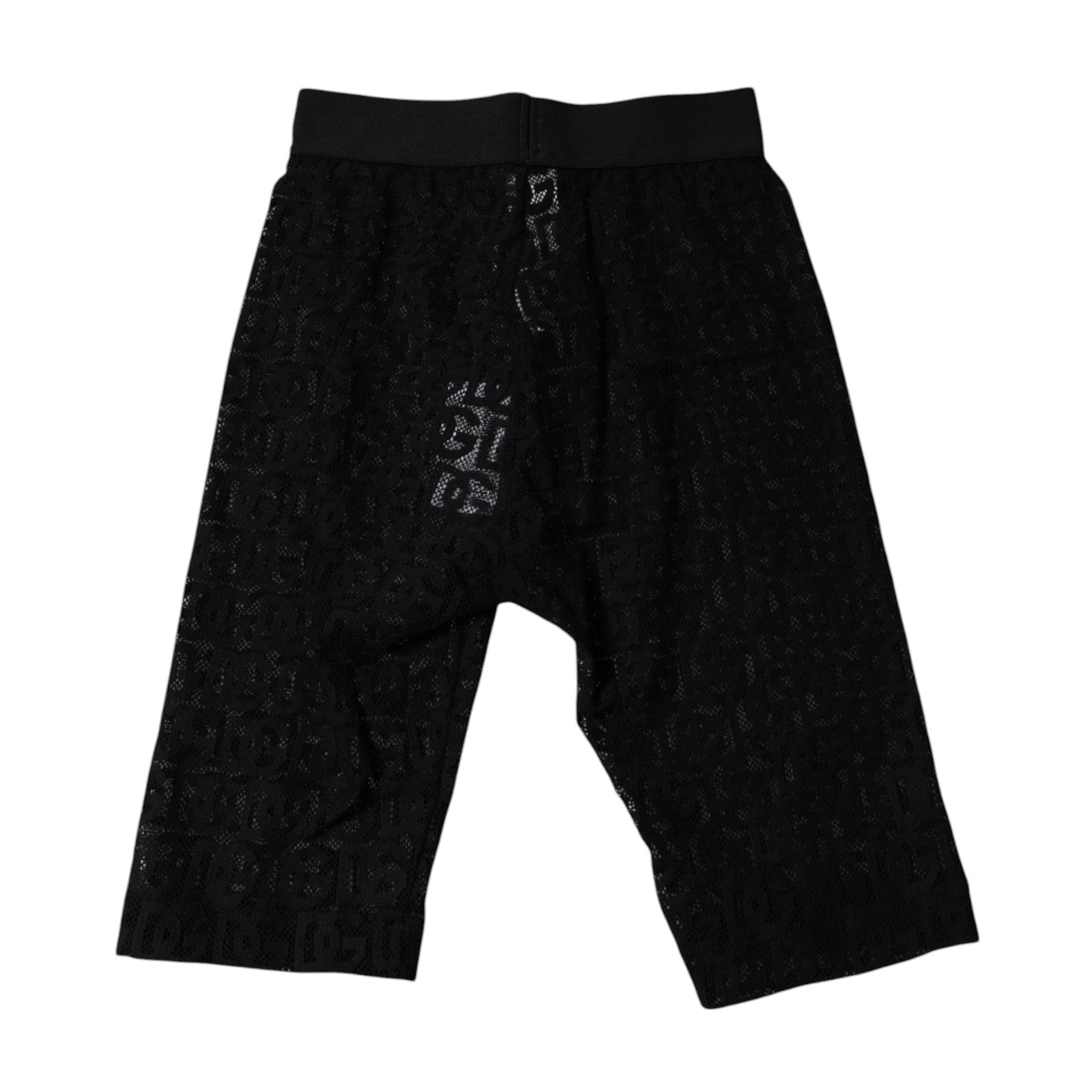 Dolce & Gabbana Black Logo Monogram Cropped Tights Women's Underwear