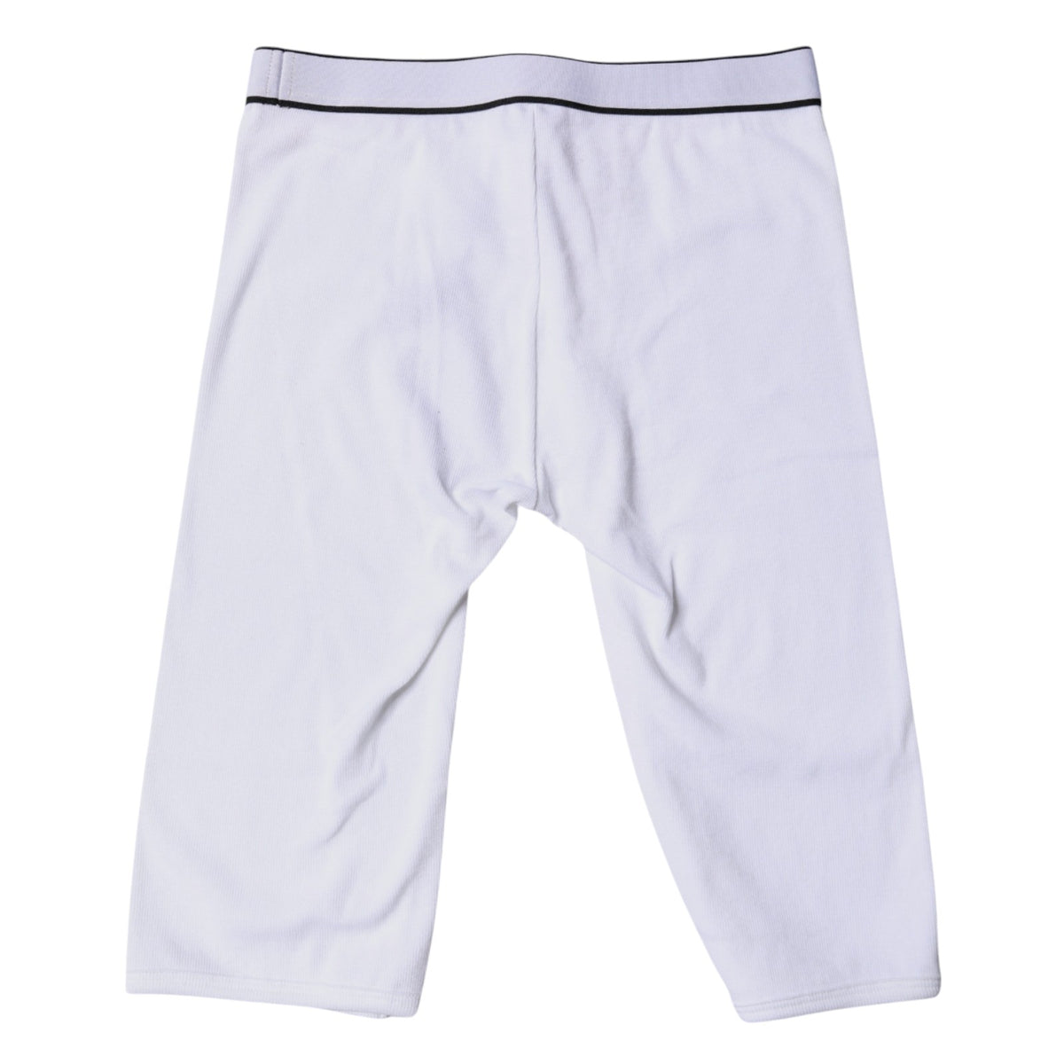 Dolce & Gabbana White Logo Cotton Cropped Tights Women's Underwear