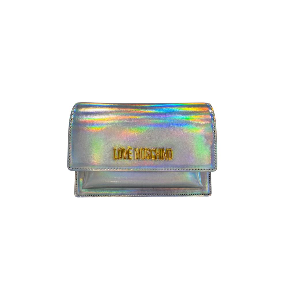 Love Moschino Silver Polyethylene Women Crossbody Women's Bag