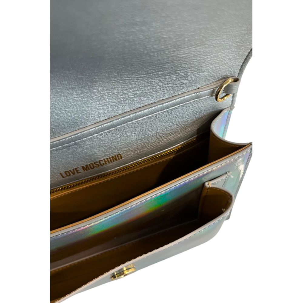 Love Moschino Silver Polyethylene Women Crossbody Women's Bag