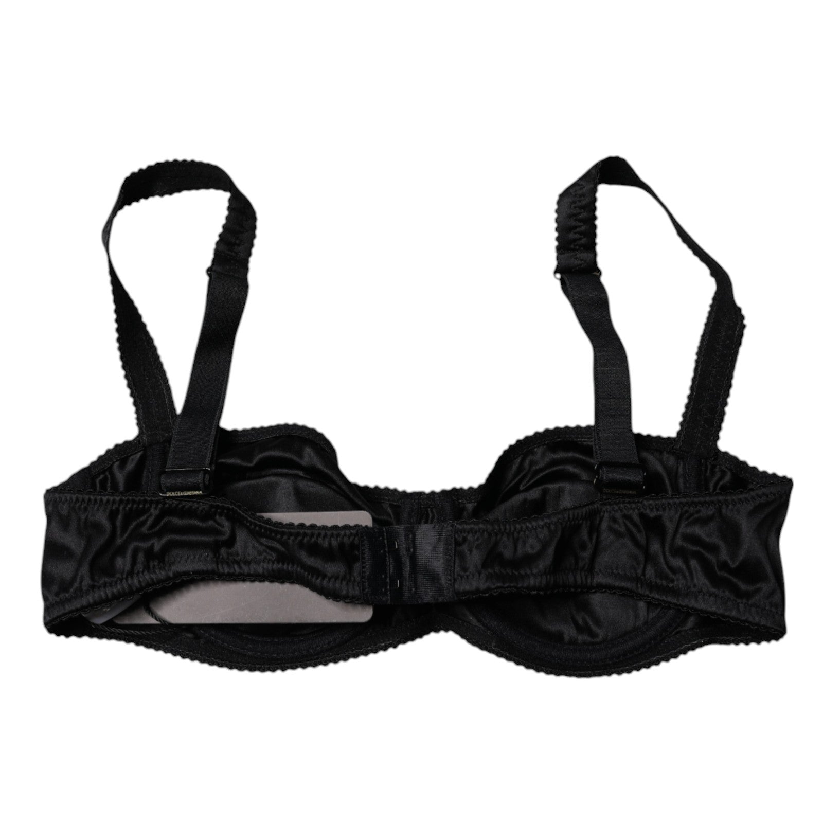Dolce & Gabbana Black Nylon Stretch Soft Cup Brassiere Women's Underwear