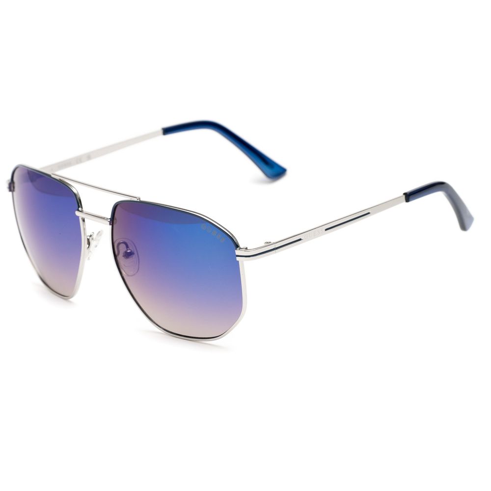 Guess Gray Metal Men's Sunglasses