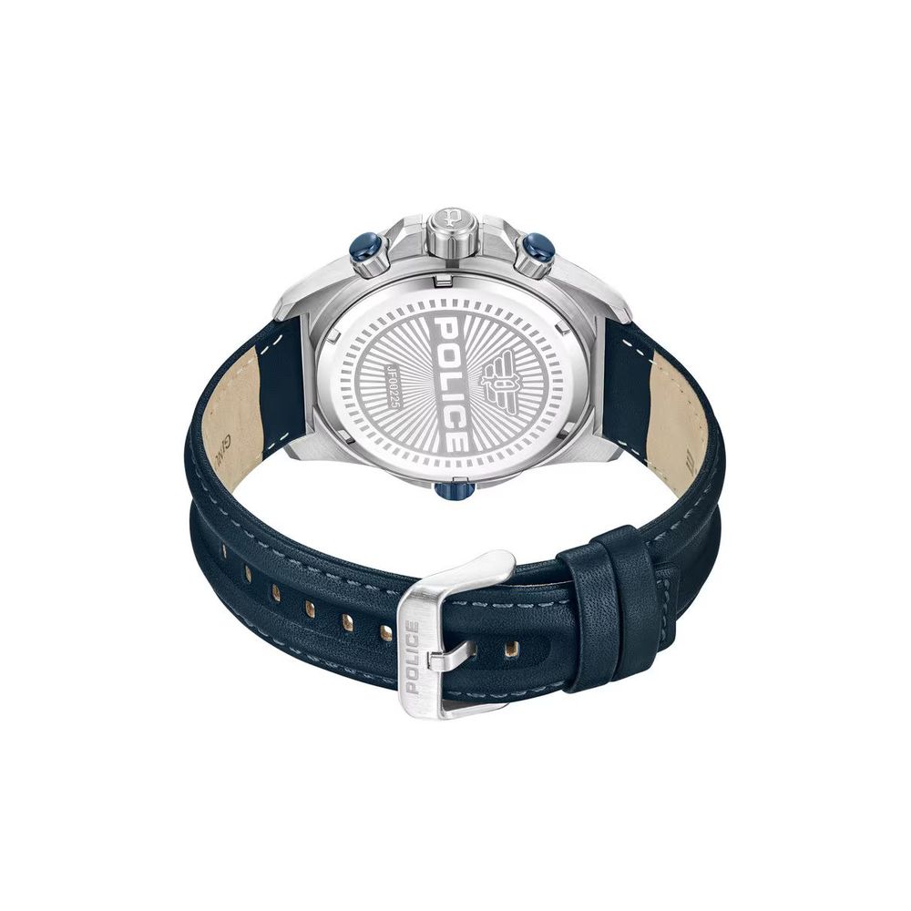 Police Blue Artificial Leather Men's Watch