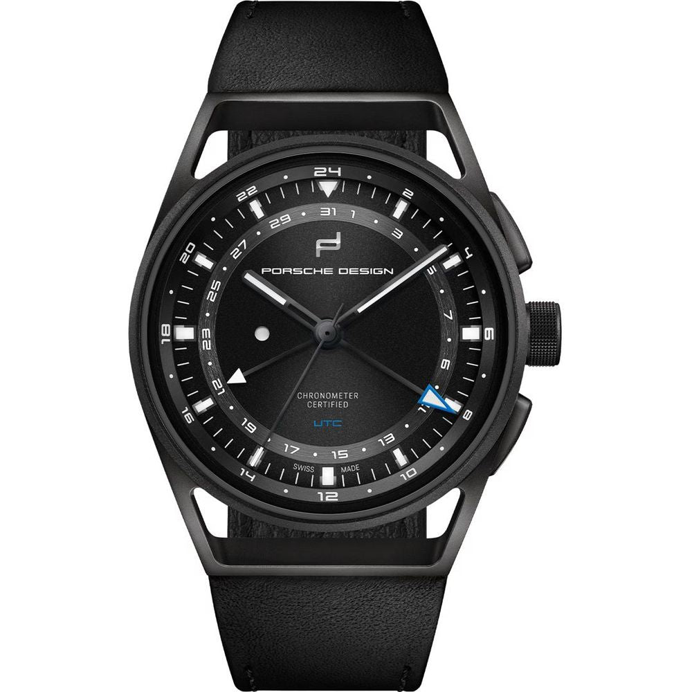 Porsche Design Black Leather Men's Watch