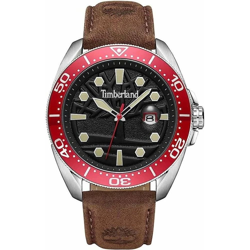 Timberland Brown Leather Men's Watch
