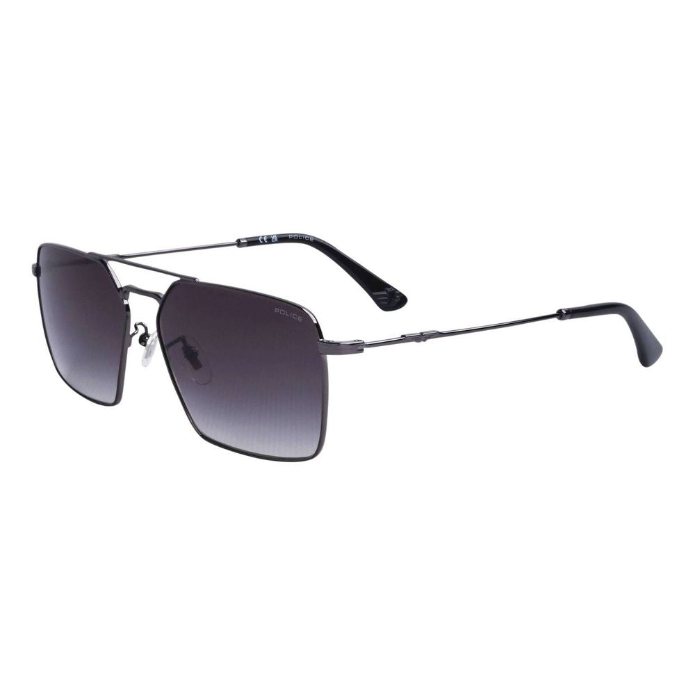 Police Gray Metal Men's Sunglasses
