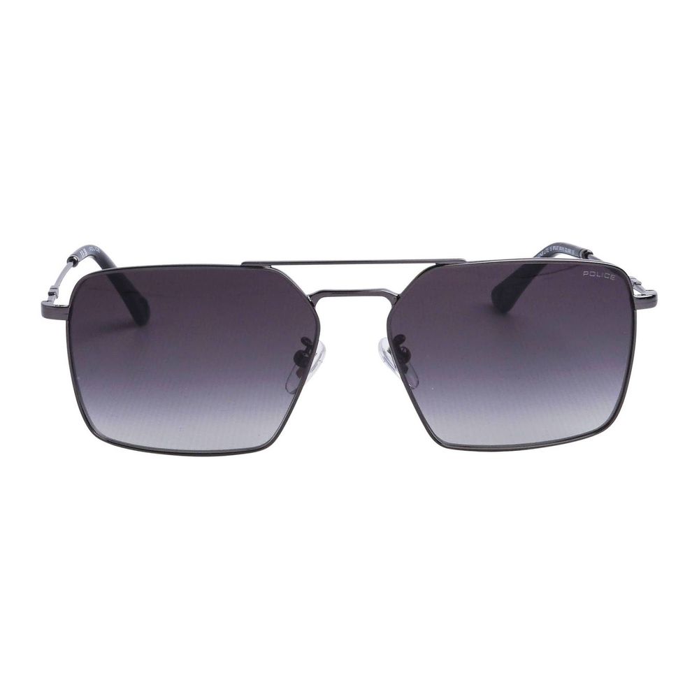 Police Gray Metal Men's Sunglasses