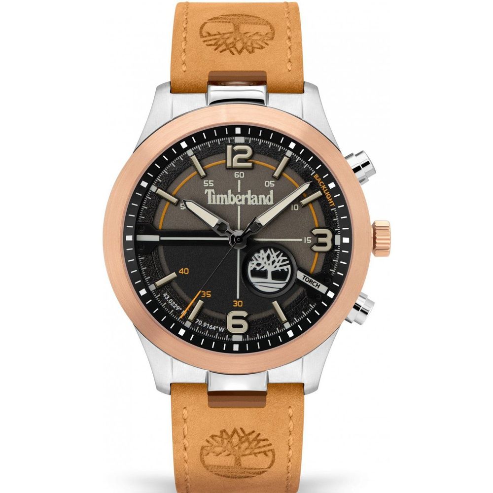 Timberland Brown Leather Men's Watch