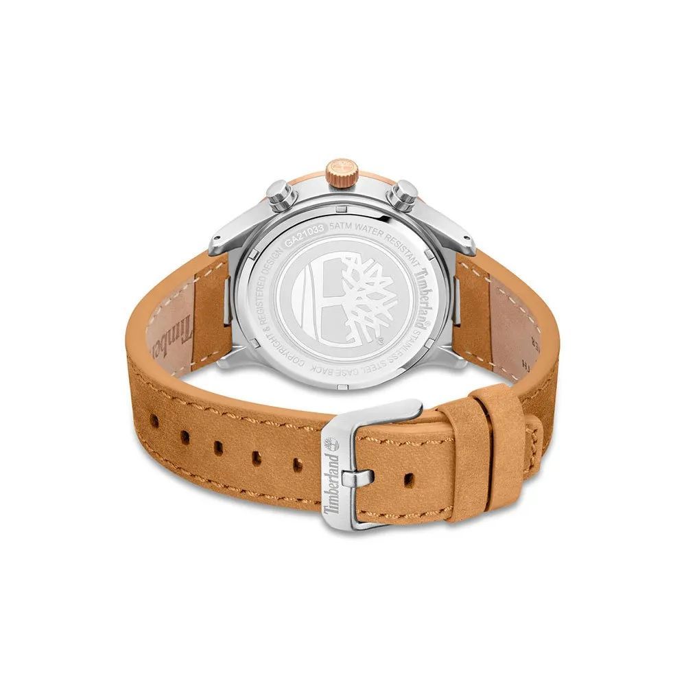 Timberland Brown Leather Men's Watch