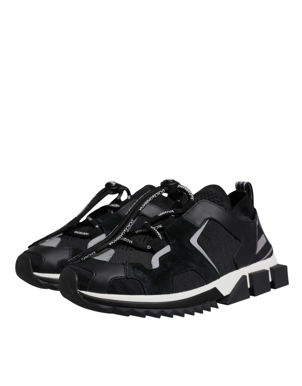 Dolce & Gabbana Black Mesh Sorrento Trekking Sneakers Women's Shoes (Pre-Owned)