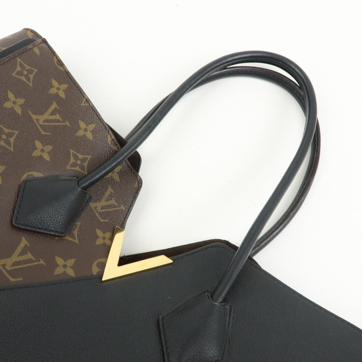 Louis Vuitton Kimono Monogram Canvas And Leather Black Canvas Handbag (Pre-Owned)