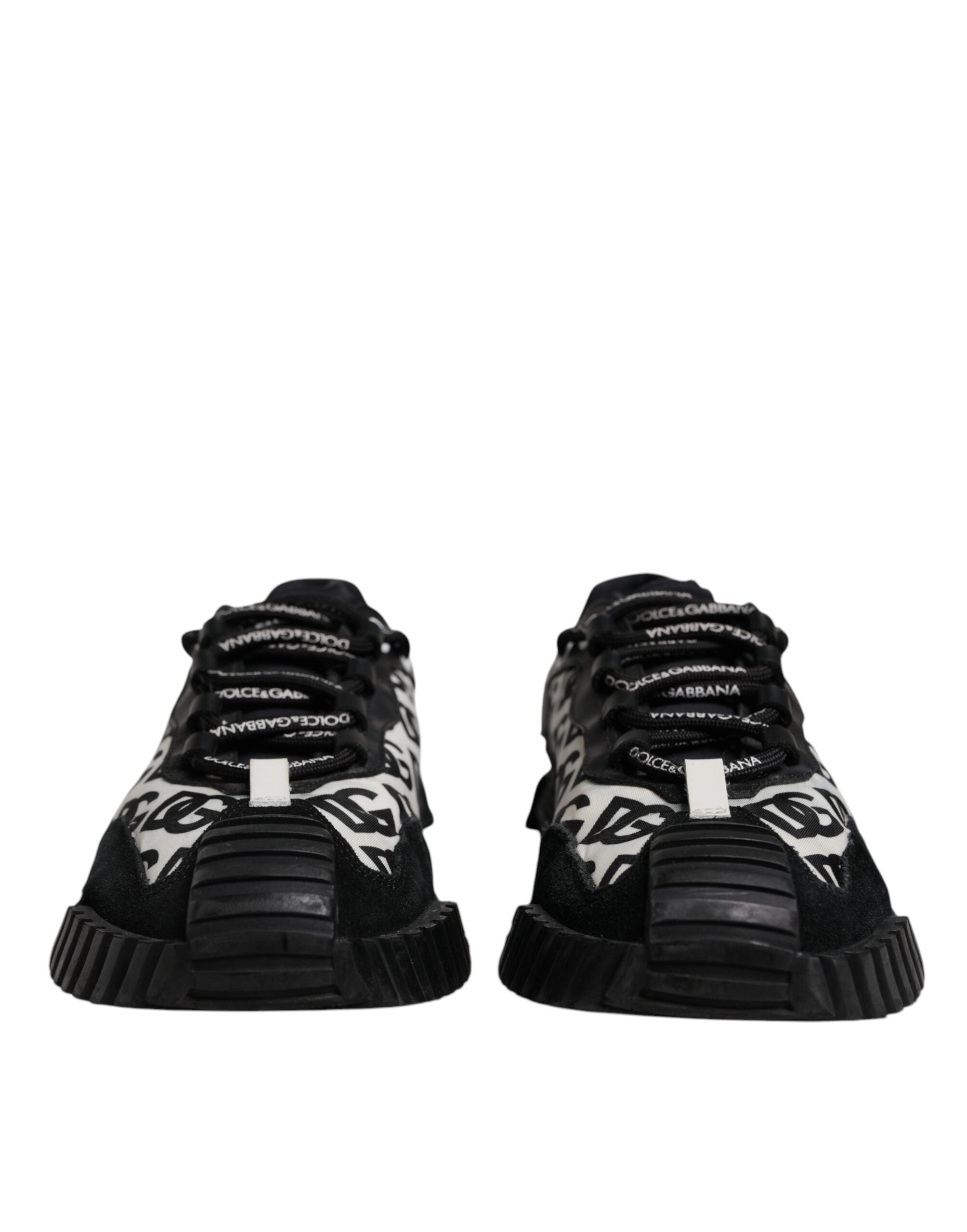 Dolce & Gabbana Black Logo Lace Up Low Top NS1 Sneakers Men's Shoes (Pre-Owned)