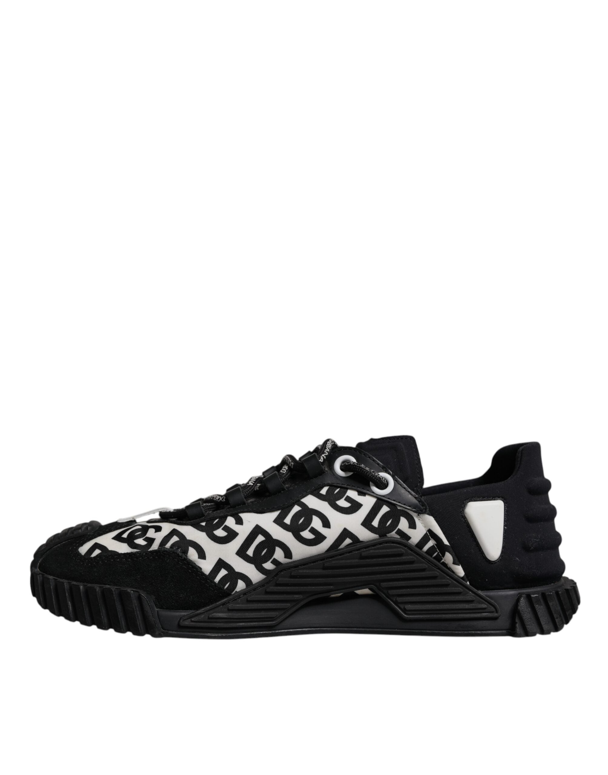 Dolce & Gabbana Black Logo Lace Up Low Top NS1 Sneakers Men's Shoes (Pre-Owned)