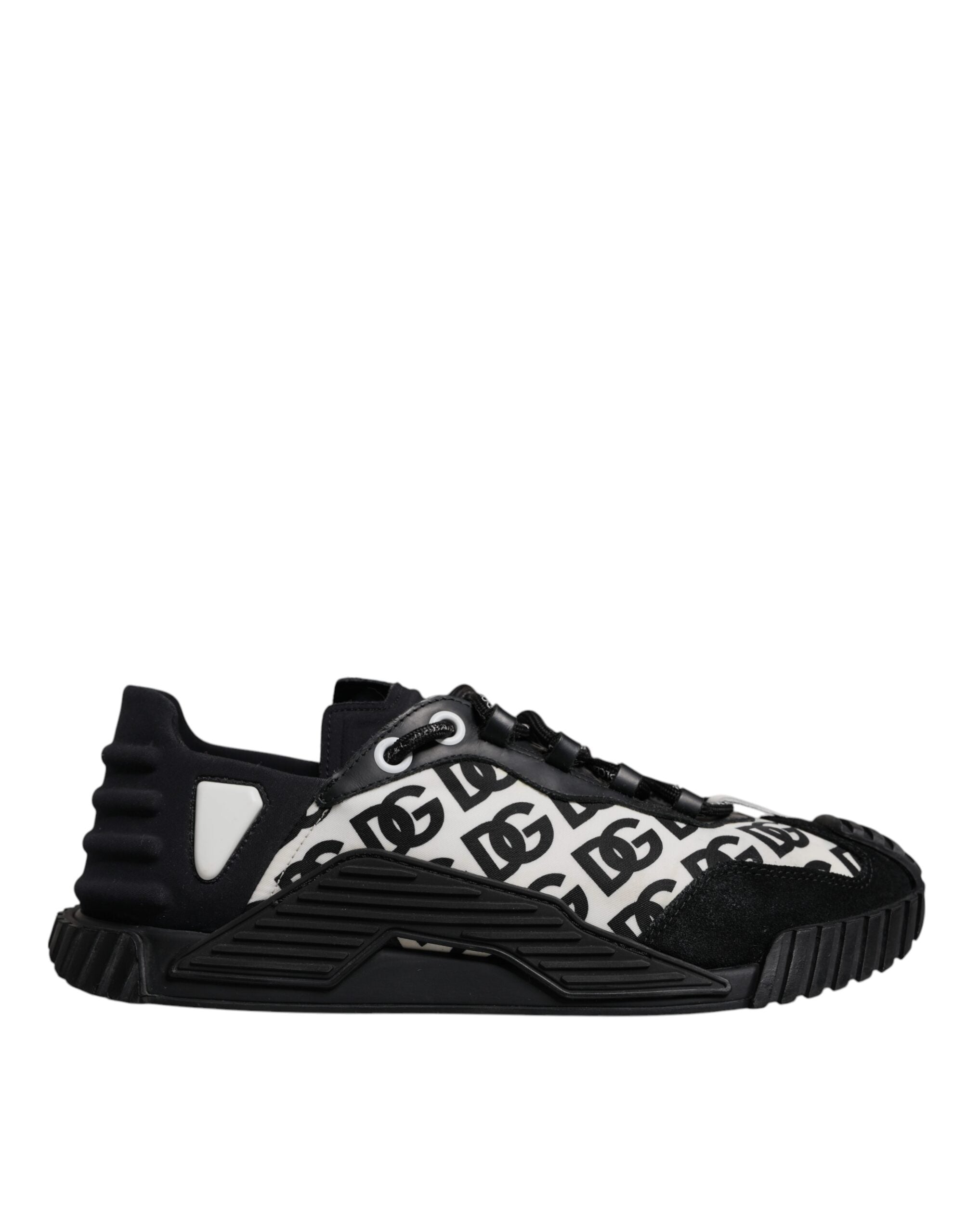 Dolce & Gabbana Black Logo Lace Up Low Top NS1 Sneakers Men's Shoes (Pre-Owned)