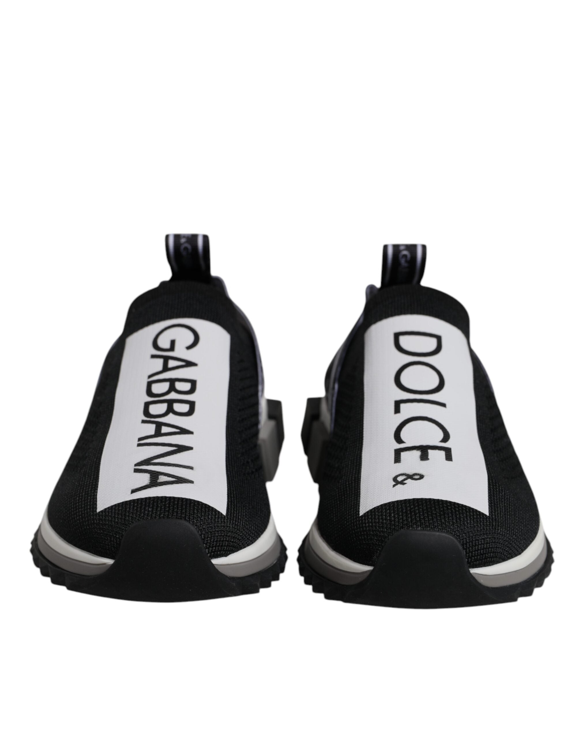 Dolce & Gabbana Black White Slip On Sorrento Sneakers Women's Shoes (Pre-Owned)