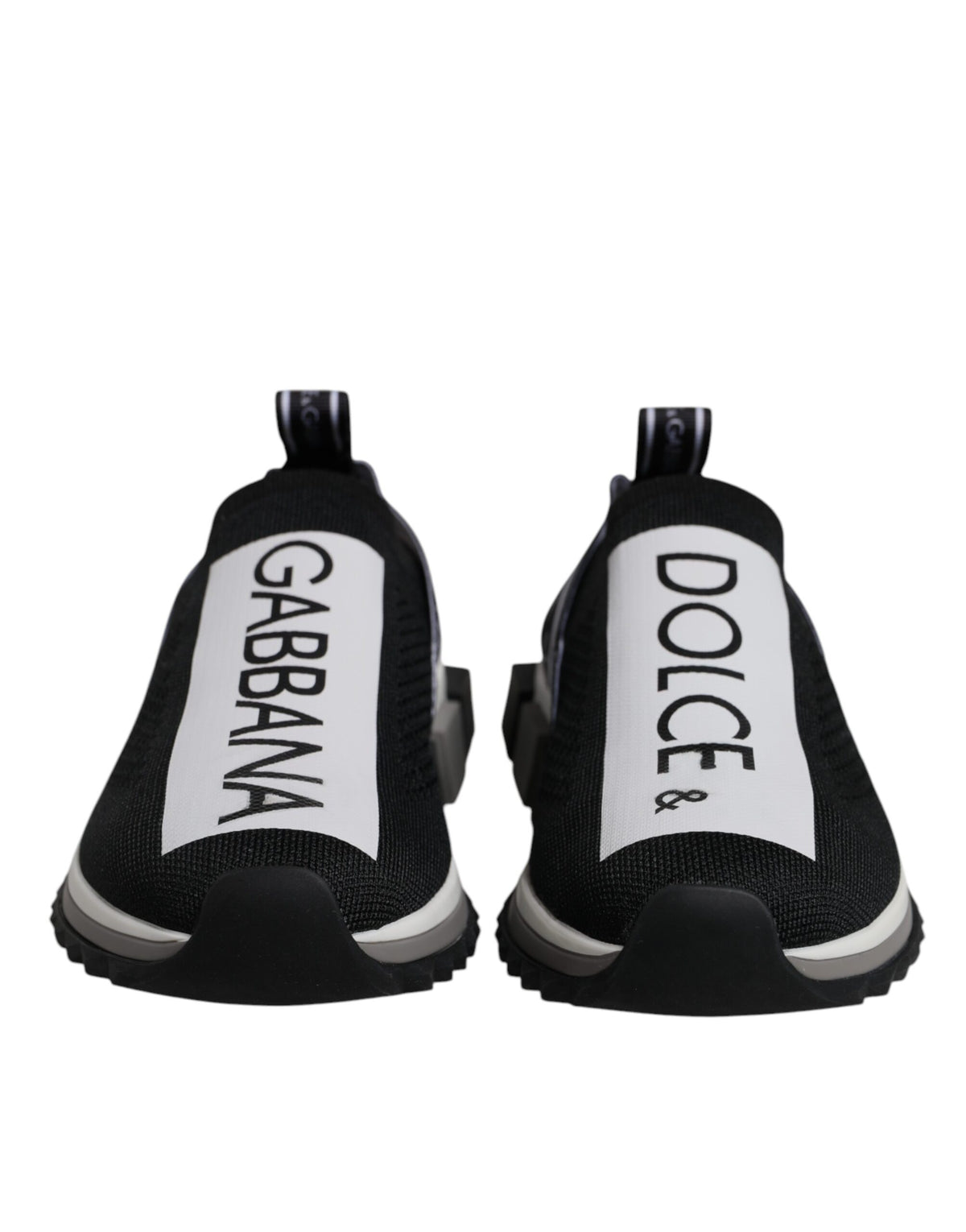 Dolce & Gabbana Black White Slip On Sorrento Sneakers Women's Shoes (Pre-Owned)