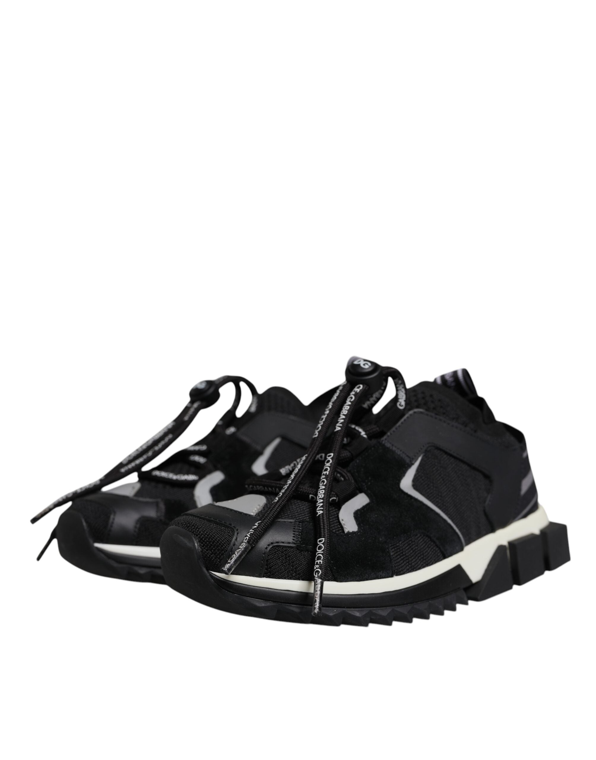 Dolce & Gabbana Black Mesh Sorrento Trekking Sneakers Women's Shoes (Pre-Owned)