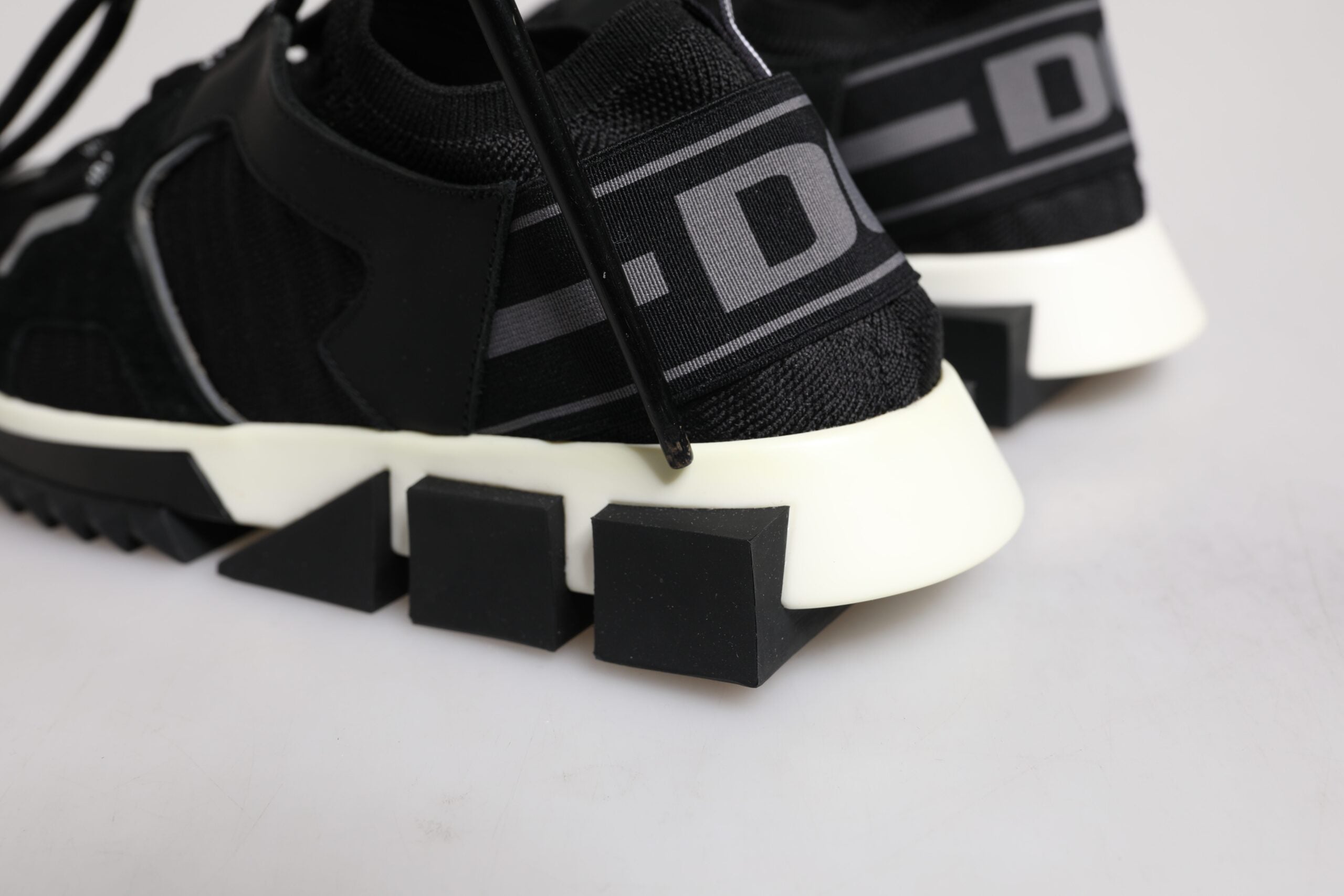 Dolce & Gabbana Black Mesh Sorrento Trekking Sneakers Women's Shoes (Pre-Owned)