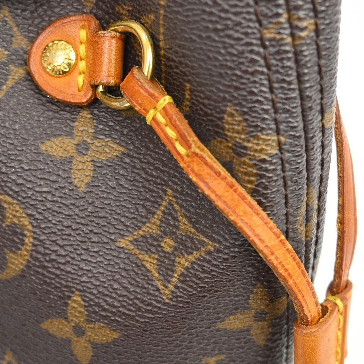Louis Vuitton Neverfull Tote Monogram Canvas Brown Canvas Tote Bag Bag (Pre-Owned)