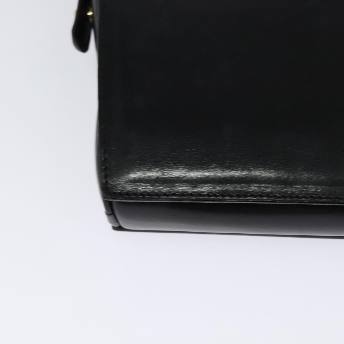 Celine Vintage Leather Black Leather Shoulder Bag Bag (Pre-Owned)